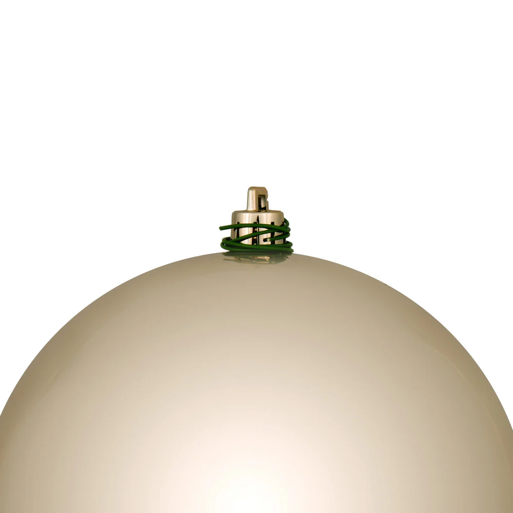 Shatterproof Oat Shiny Ball UV Ornament, 4" (Set of 6) - Image 6
