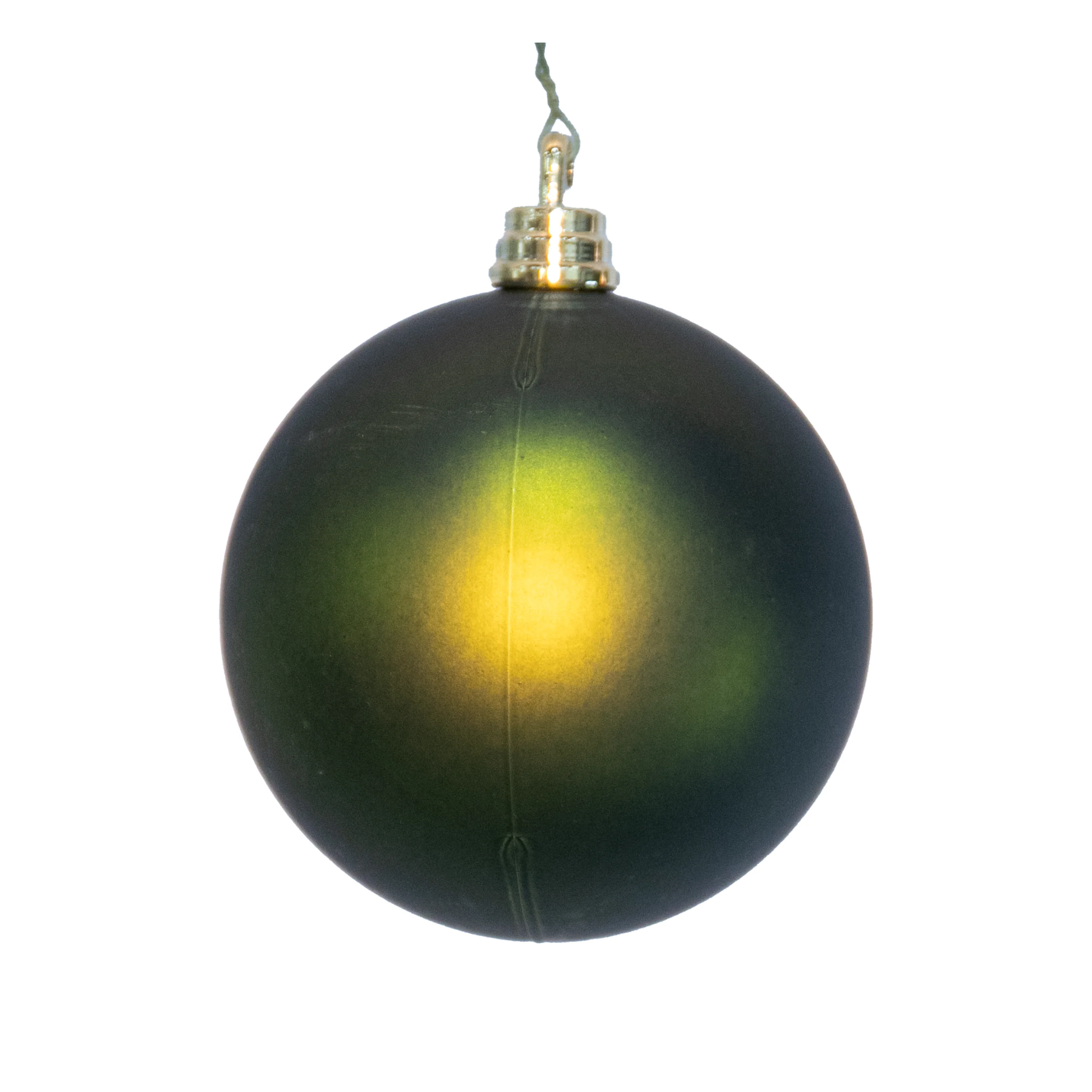 Shatterproof Olive Green Matte Ball Ornament, 3" (80MM)