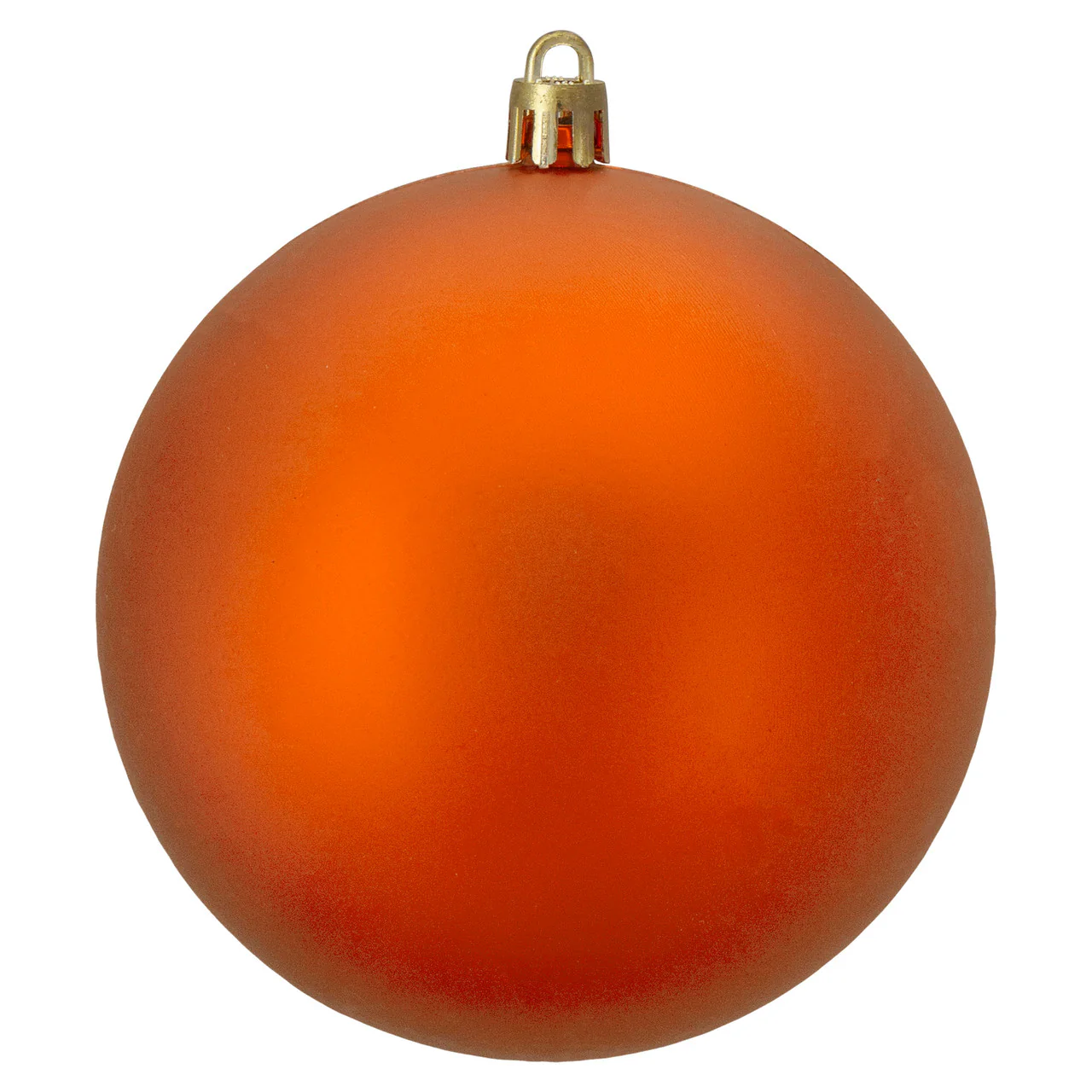 Shatterproof Orange Matte Ball Ornament, 3" (70MM)