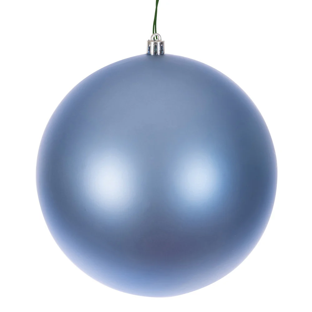 Shatterproof Periwinkle Matte Ball Ornament, 4" (100MM)