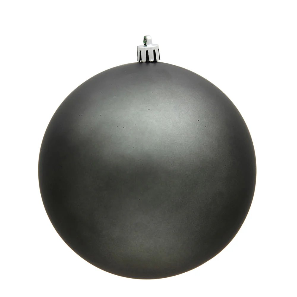 Shatterproof Pewter Matte Ball Ornament, 6"(150MM)