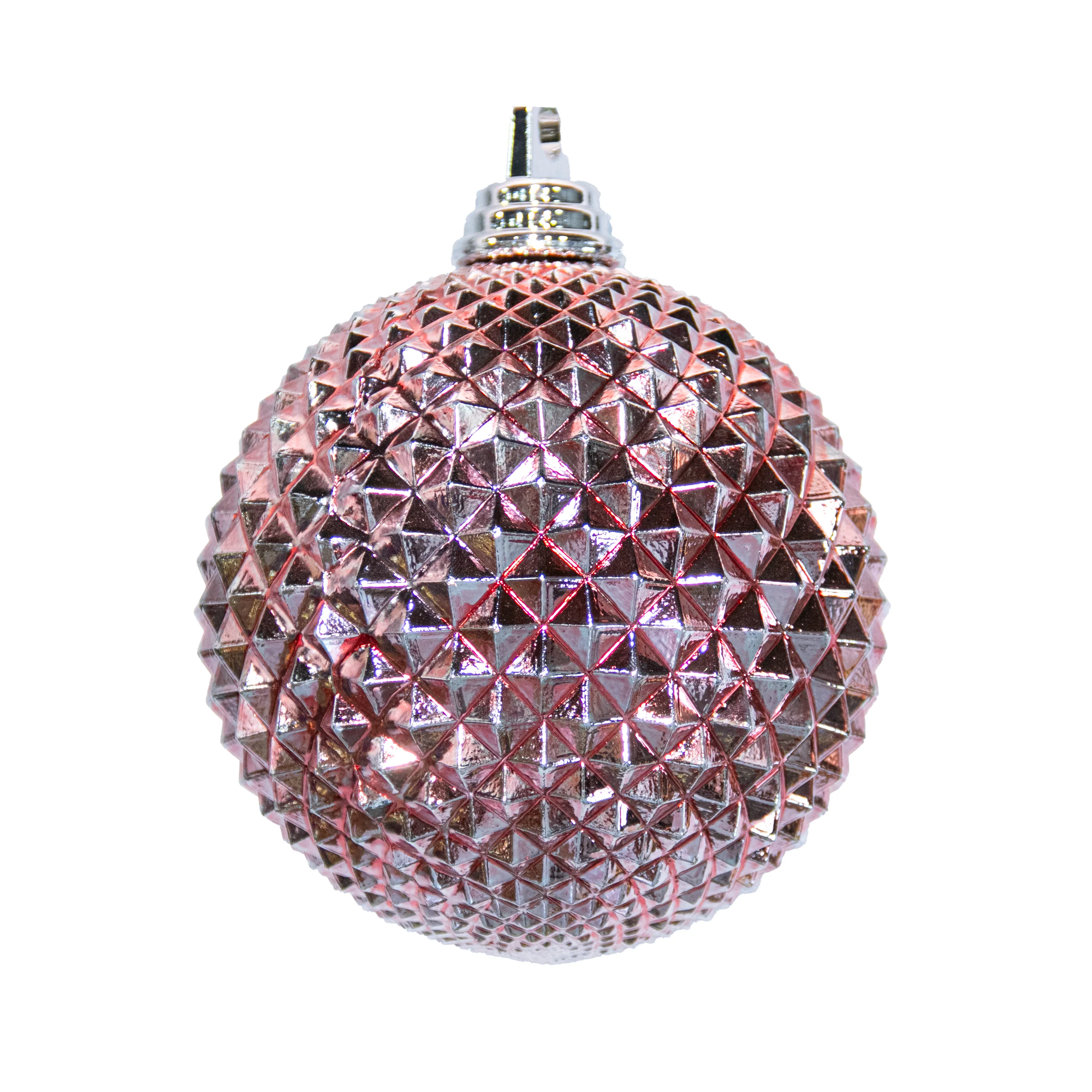 Shatterproof Pink Durian Ball Ornament, 5" (130MM)