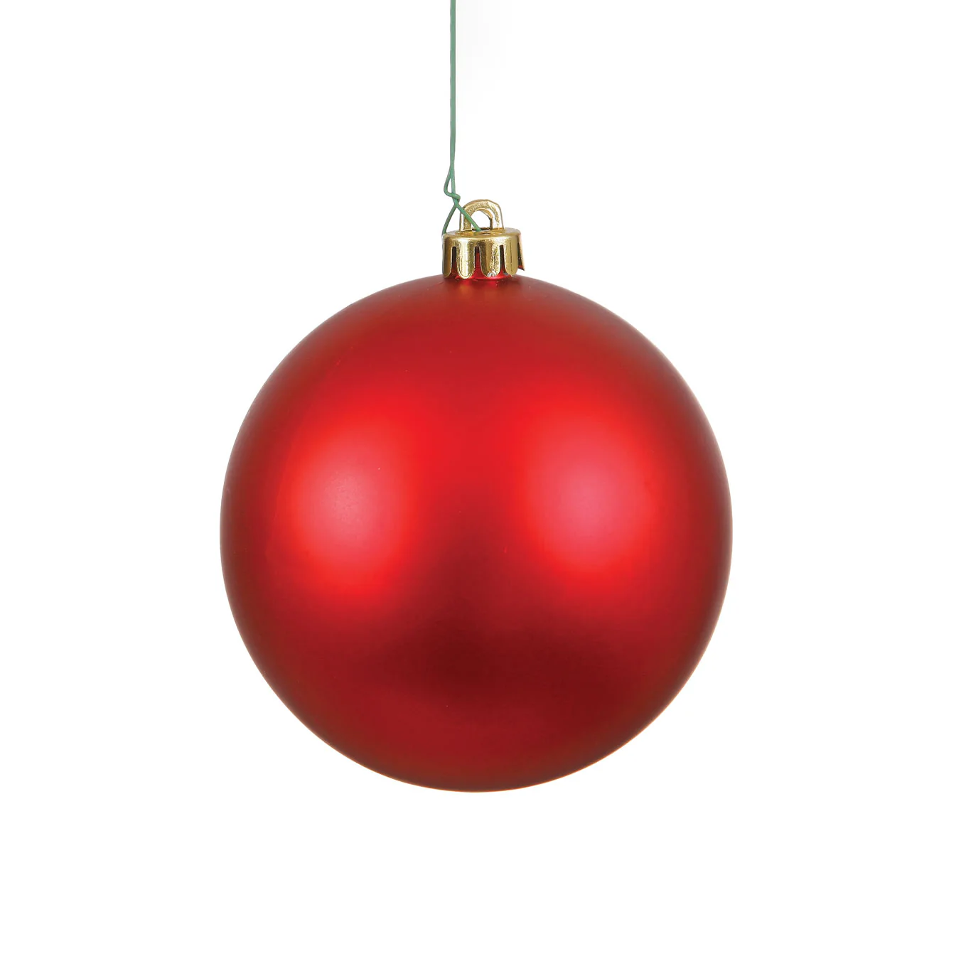 Shatterproof Red Matte Ball UV Ornament, 3" (80MM)