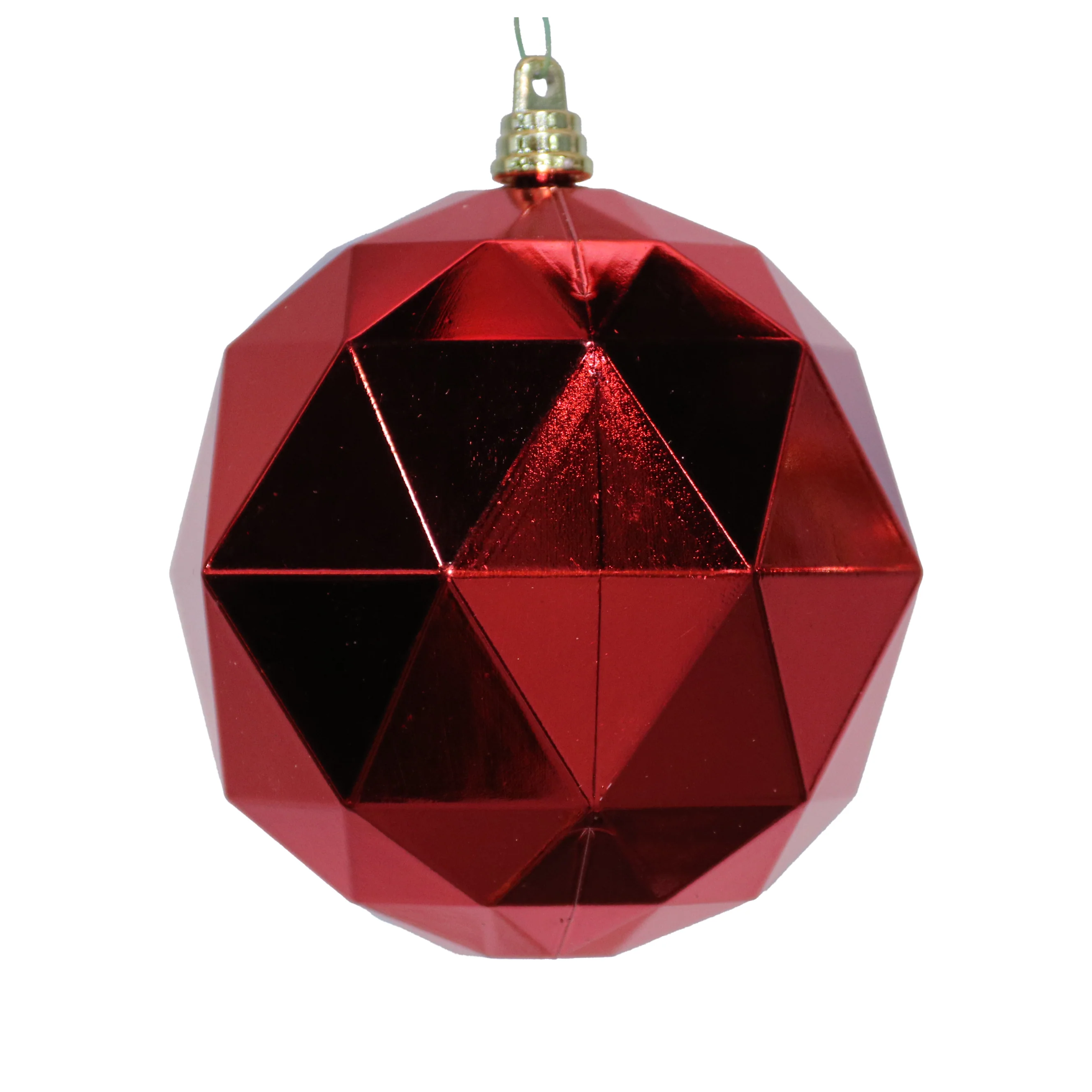 Shatterproof Red Shiny Ball Ornament, 5" (120MM)