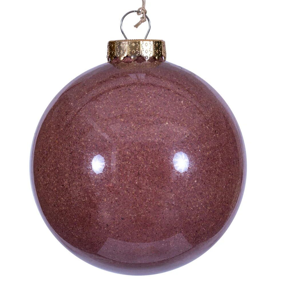 Shatterproof Rustic Mauve Ball Ornament, 6" (150MM)