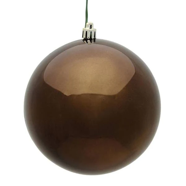Shatterproof Chocolate Shiny Ball Ornament, 3" (80MM)