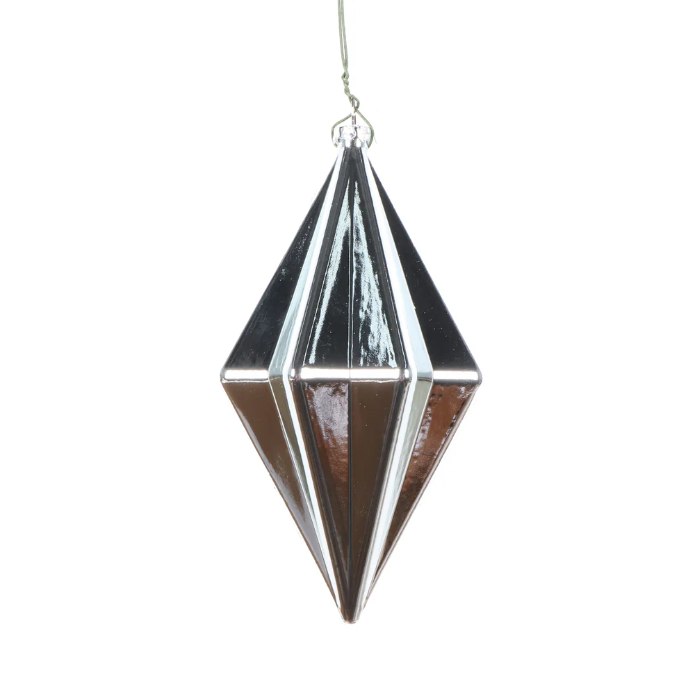 Shatterproof Shiny Finial Ornament, 6" (Champagne)
