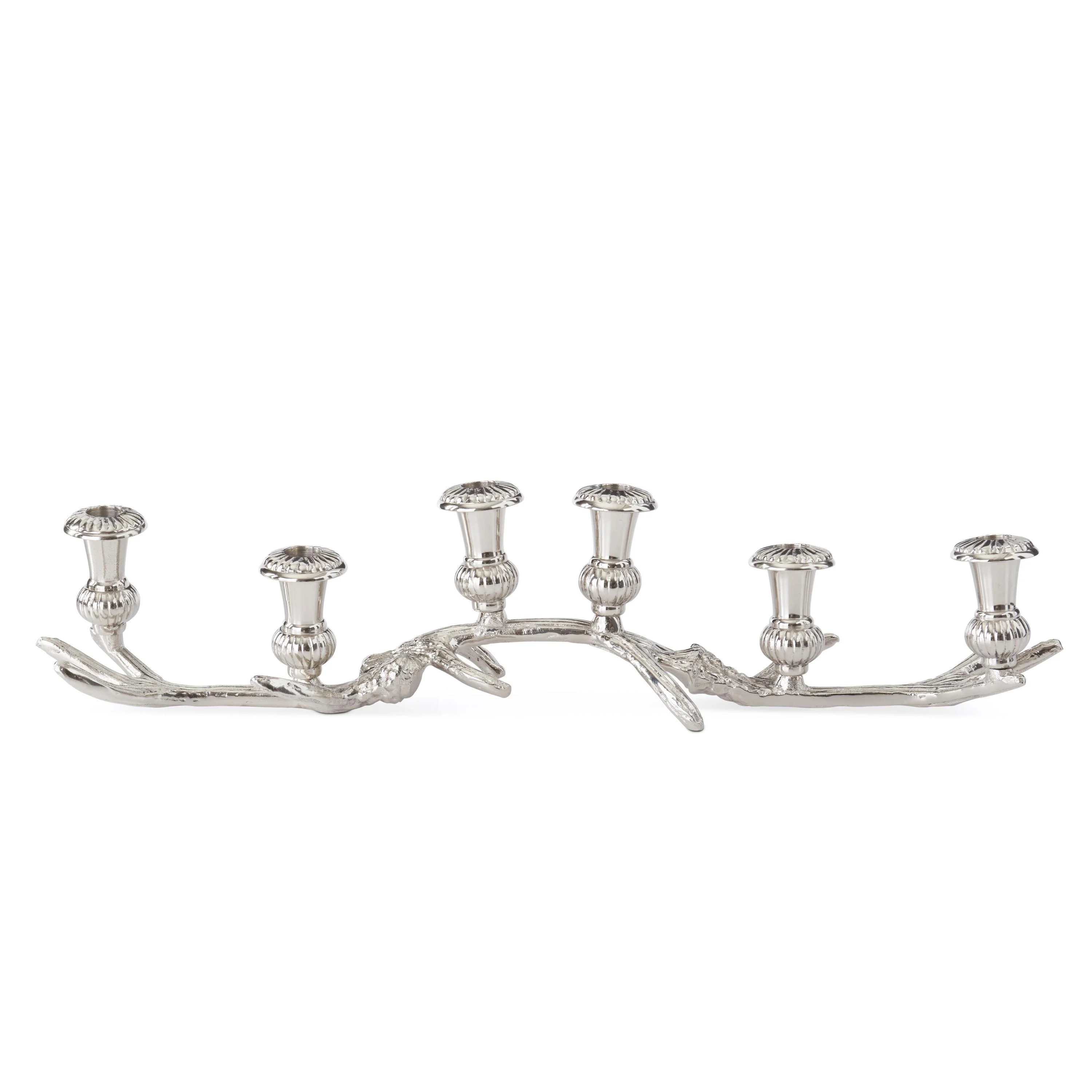 Silver Antler 6 Taper Candleholder, 24.5"