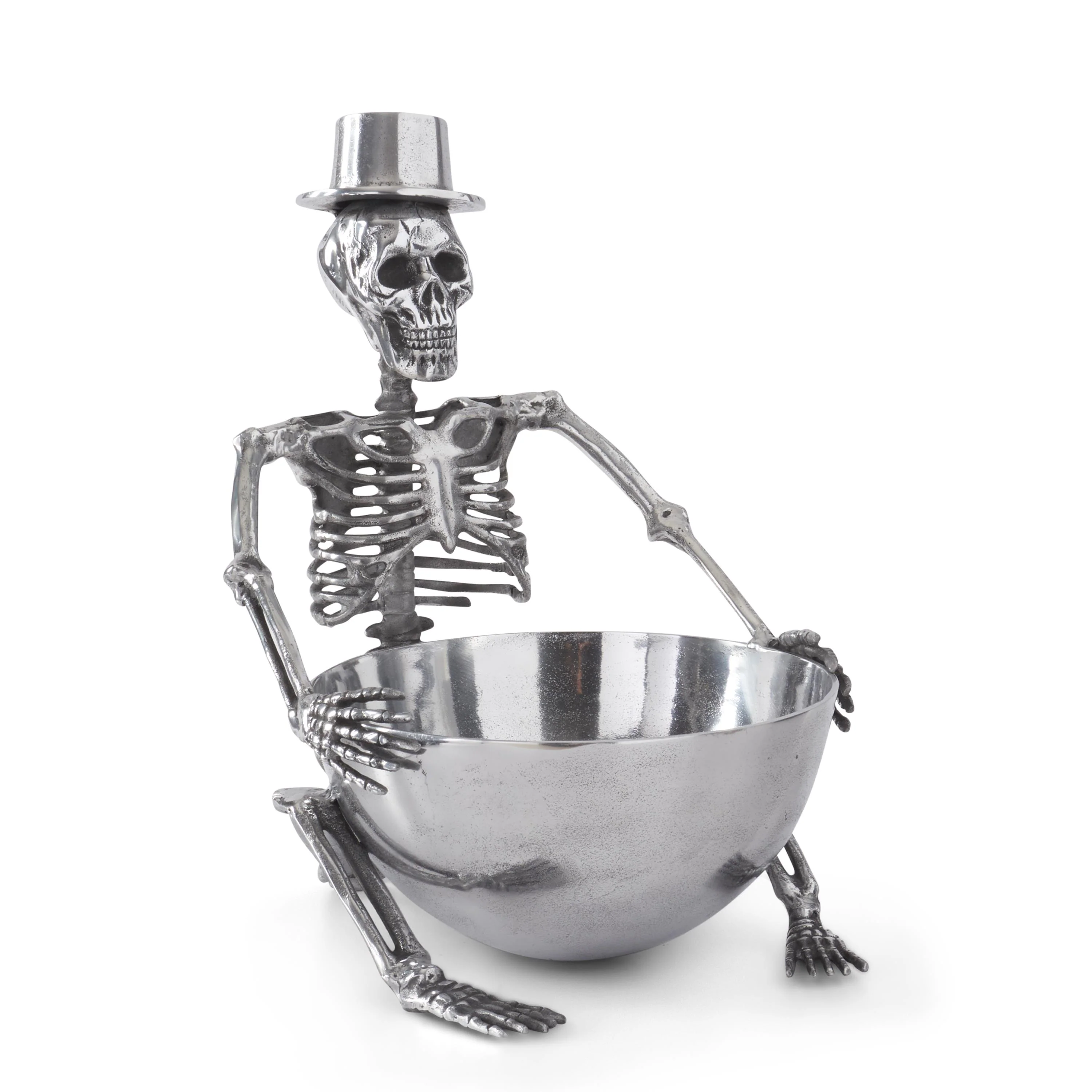 Silver Metal Skeleton Ice Bucket, 18" - Image 2