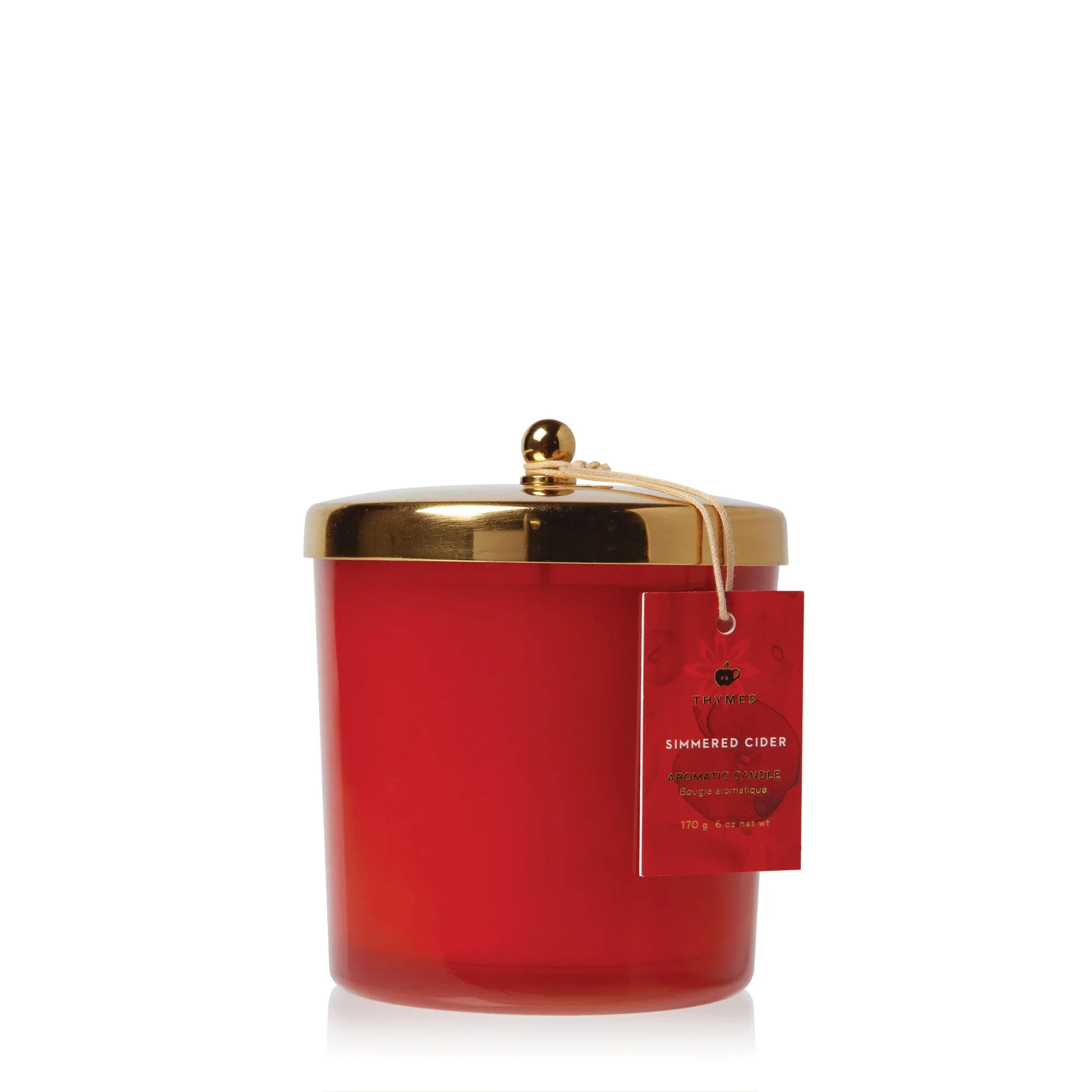 Simmered Cider Poured Candle, 13 oz (Harvest Red)