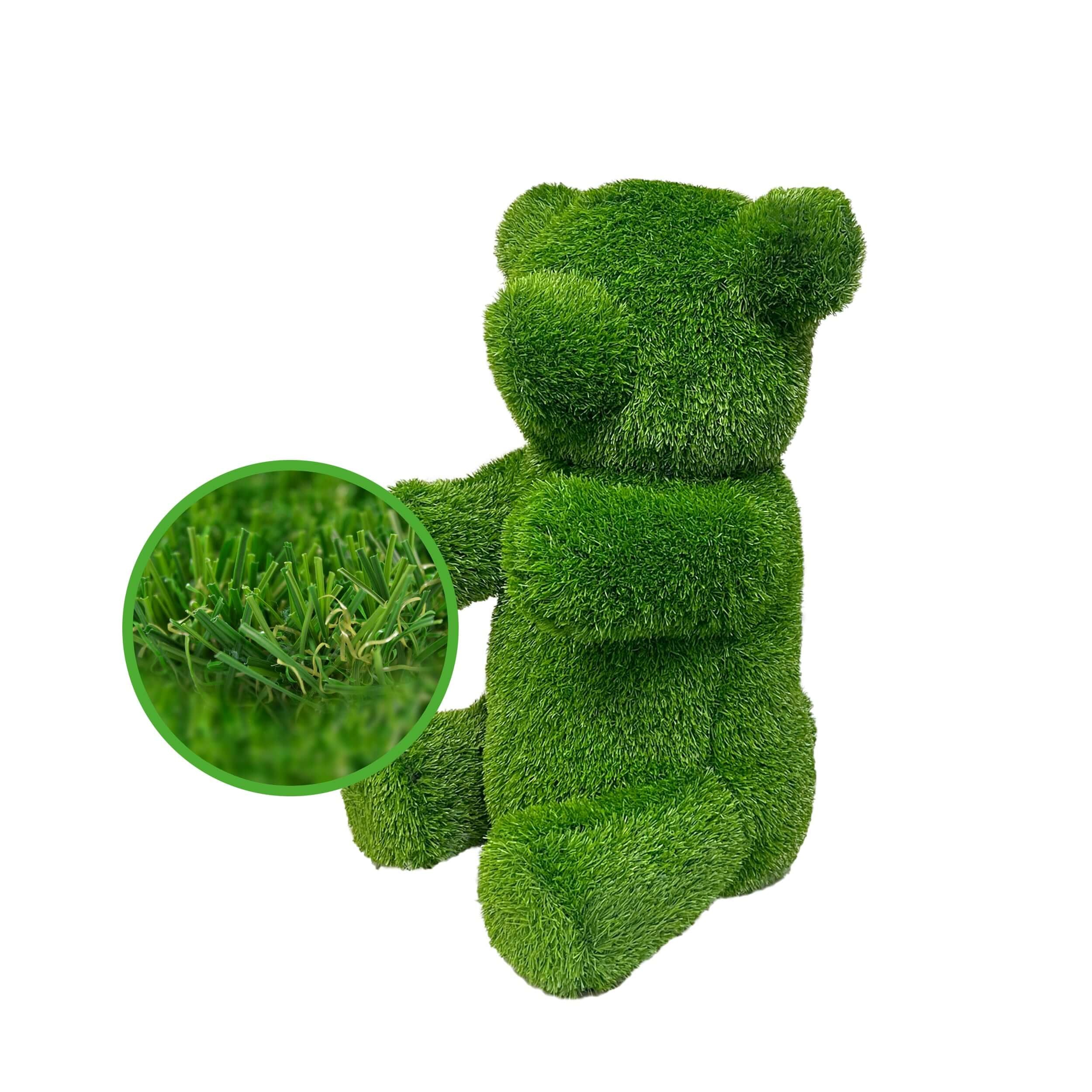 Sitting Bear Artificial Outdoor Patio Garden Turf Topiary, 14" to 39" - Image 5