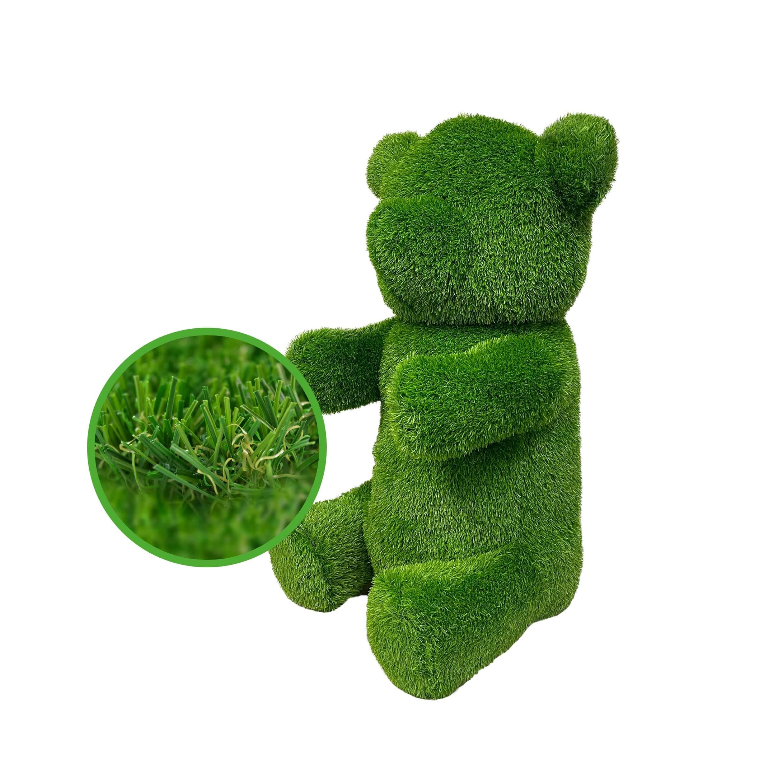 Sitting Bear Artificial Outdoor Patio Garden Turf Topiary, 14" to 39" - Image 7