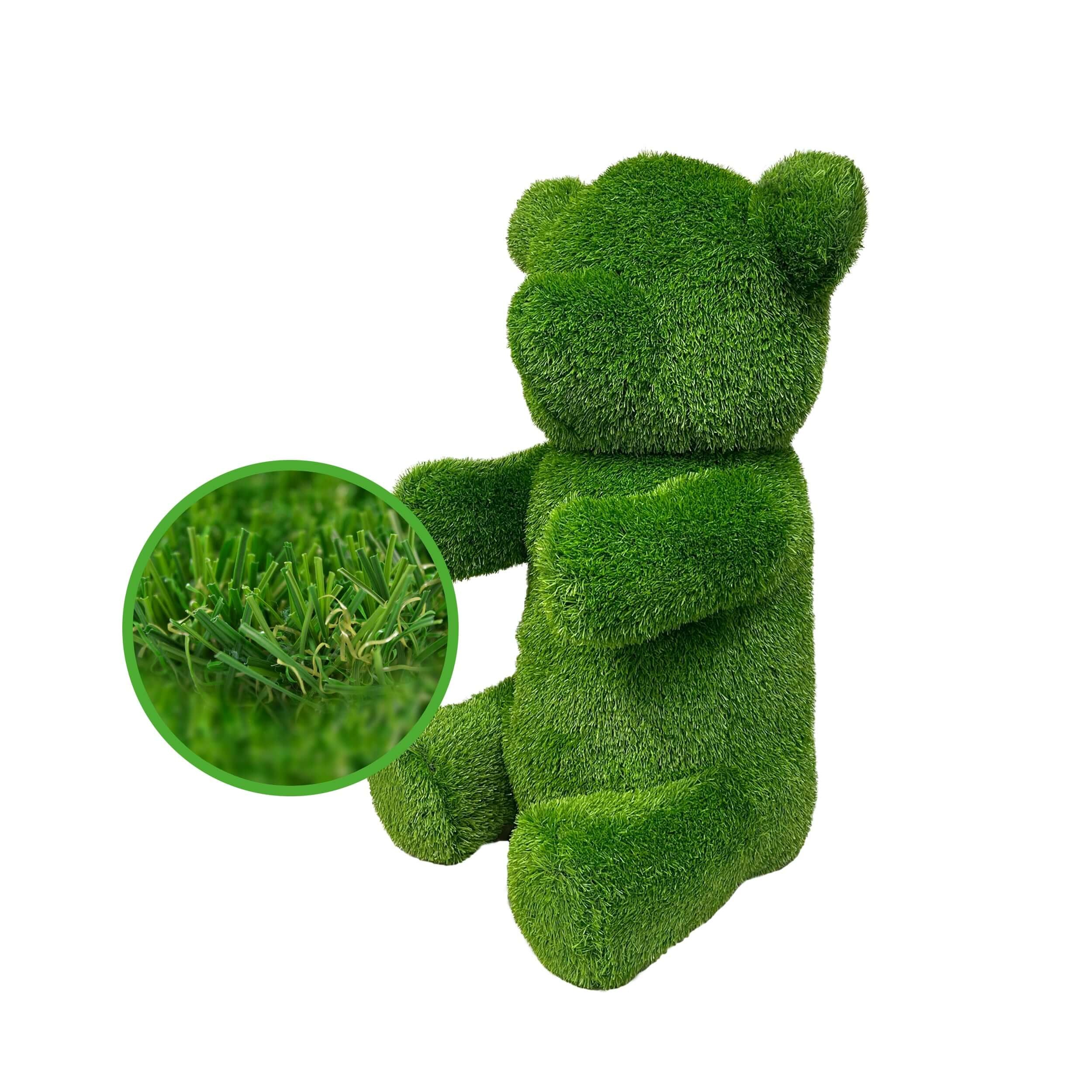 Sitting Bear Artificial Outdoor Patio Garden Turf Topiary, 14" to 39" - Image 9