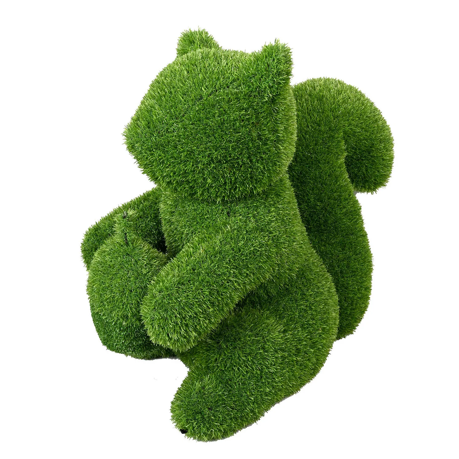Sitting Squirrel Outdoor Garden Artificial Turf Topiary, 14" to 39" - Image 3