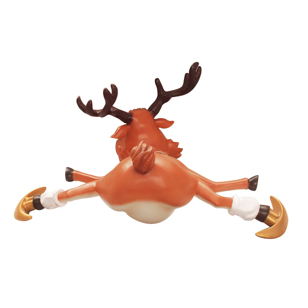 Large Fiberglass Skating Reindeer Figure, 55" - Image 3