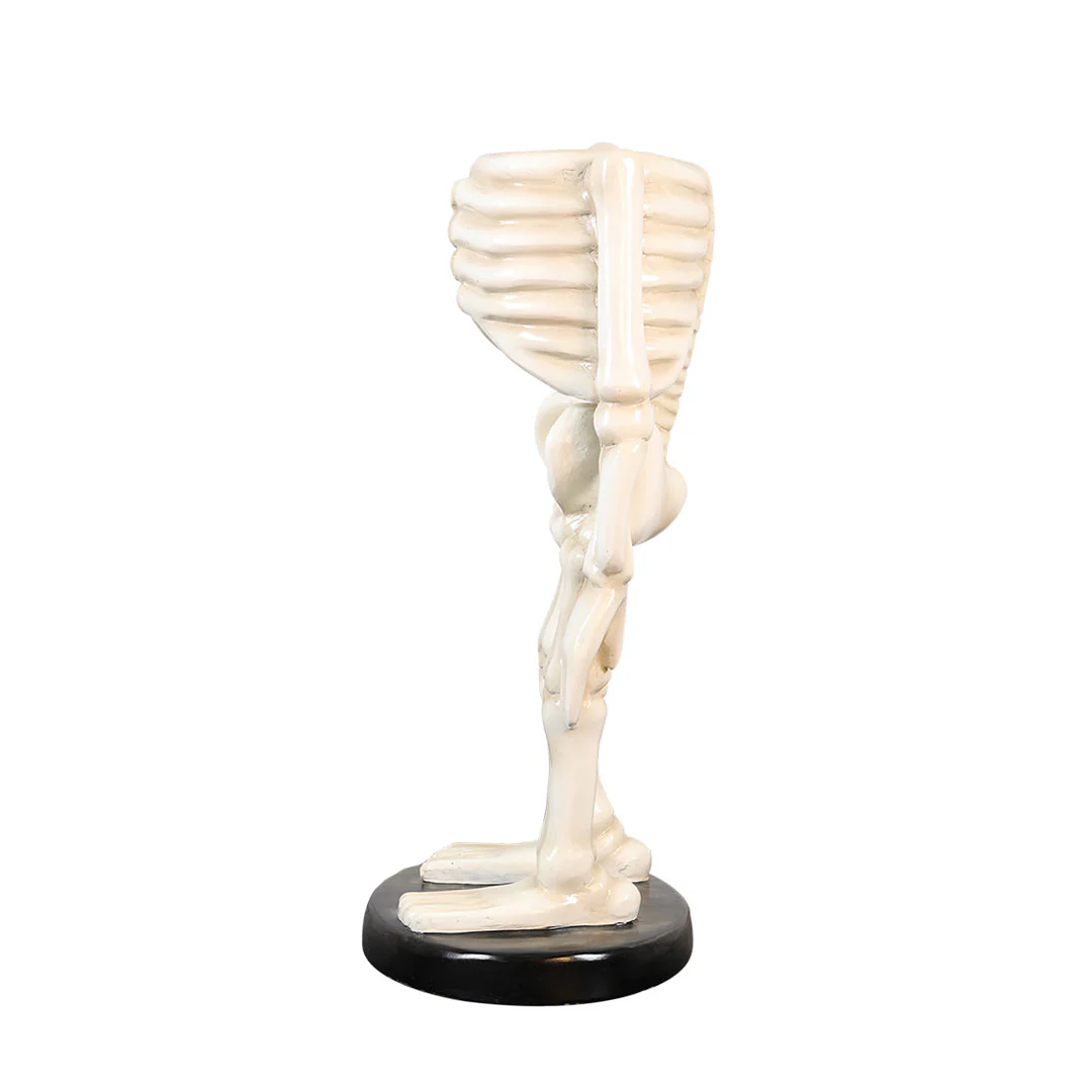 Large Fiberglass Skeleton Body Figure, 28" - Image 4