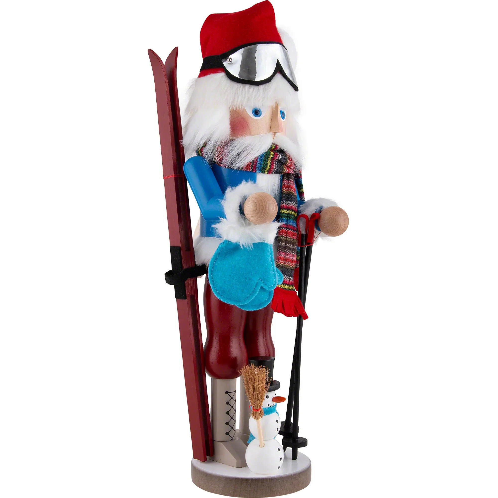 Steinbach Skier Santa Nutcracker Figurine, 18" - Image 3