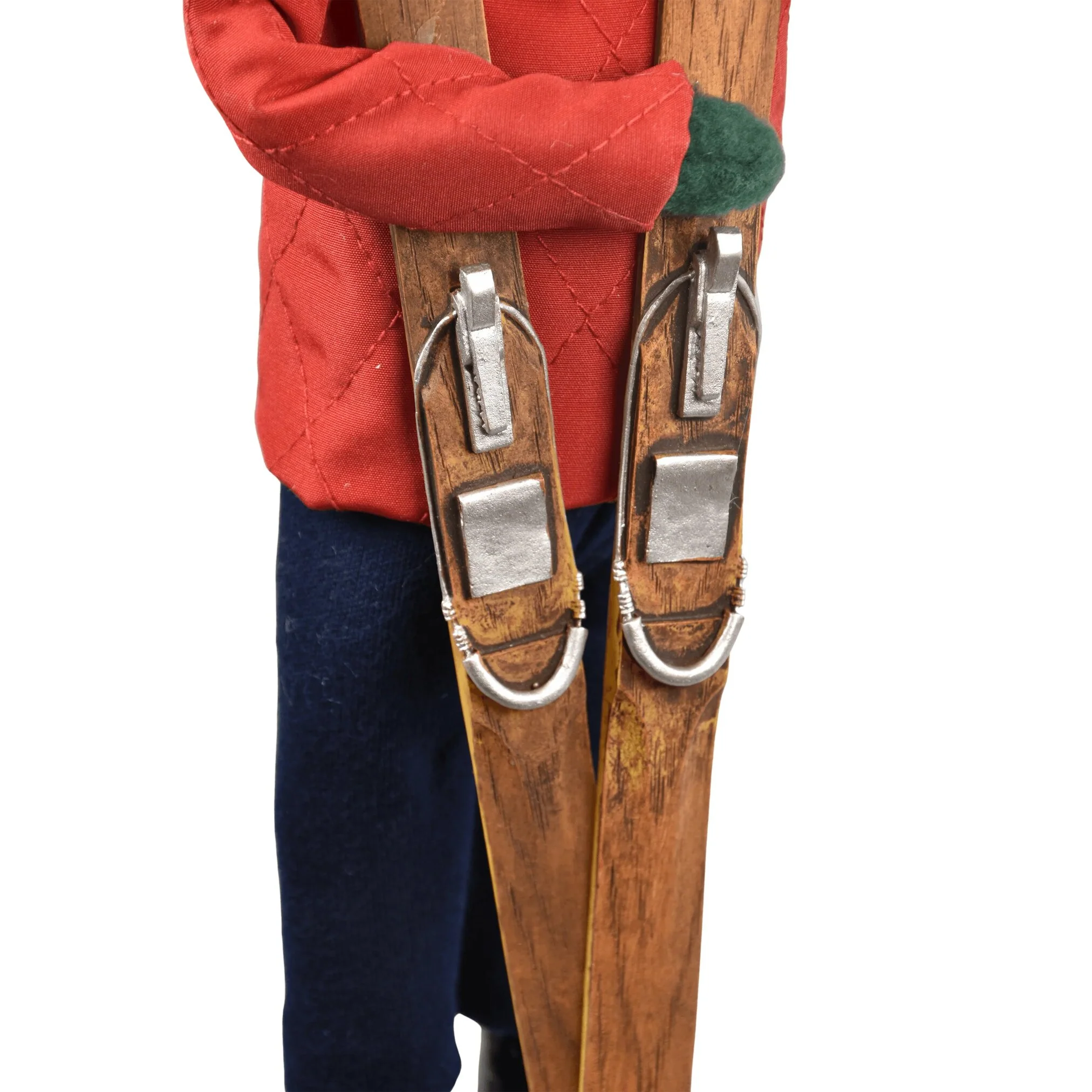 Skiing Man Caroler Figurine, 13" - Image 3