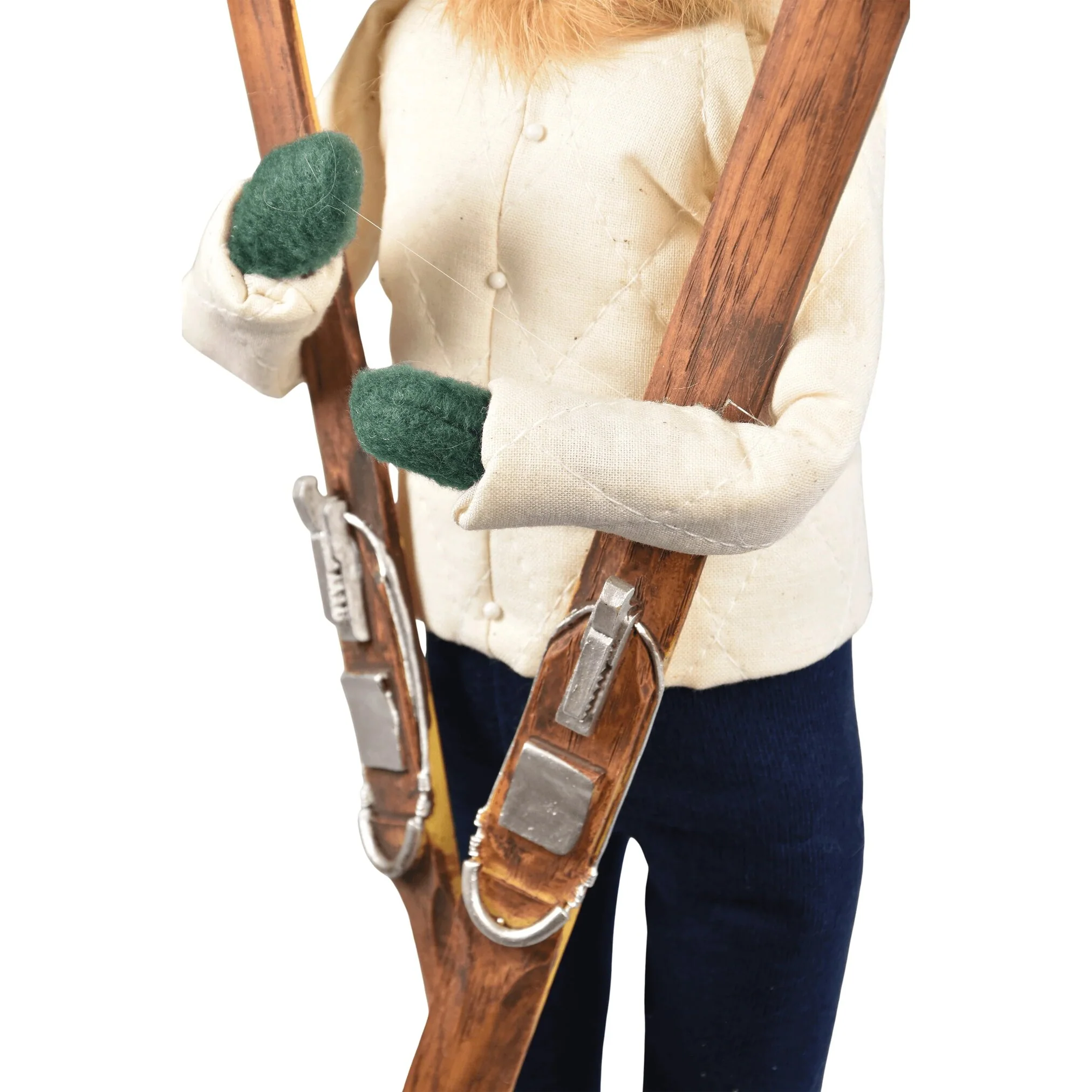 Skiing Woman Caroler Figurine, 13" - Image 3