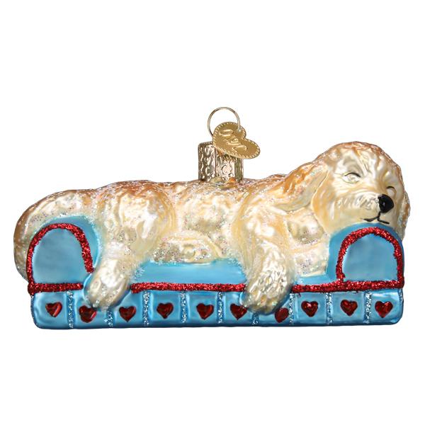 Sleepy Doodle Dog Ornament - Image 2
