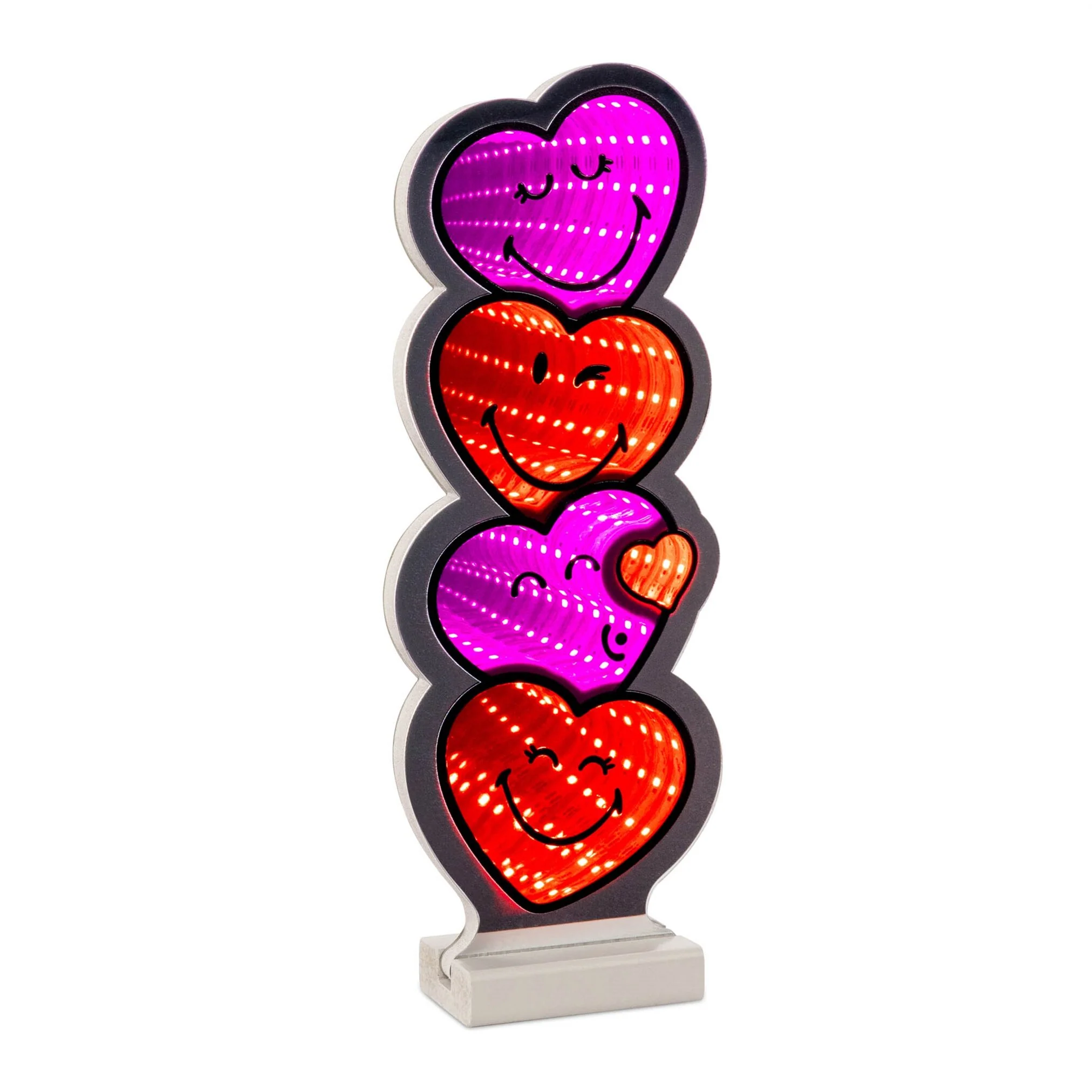 SmileyWorld Heart Stack Infinity Light, Acrylic, UL Plug, 12"