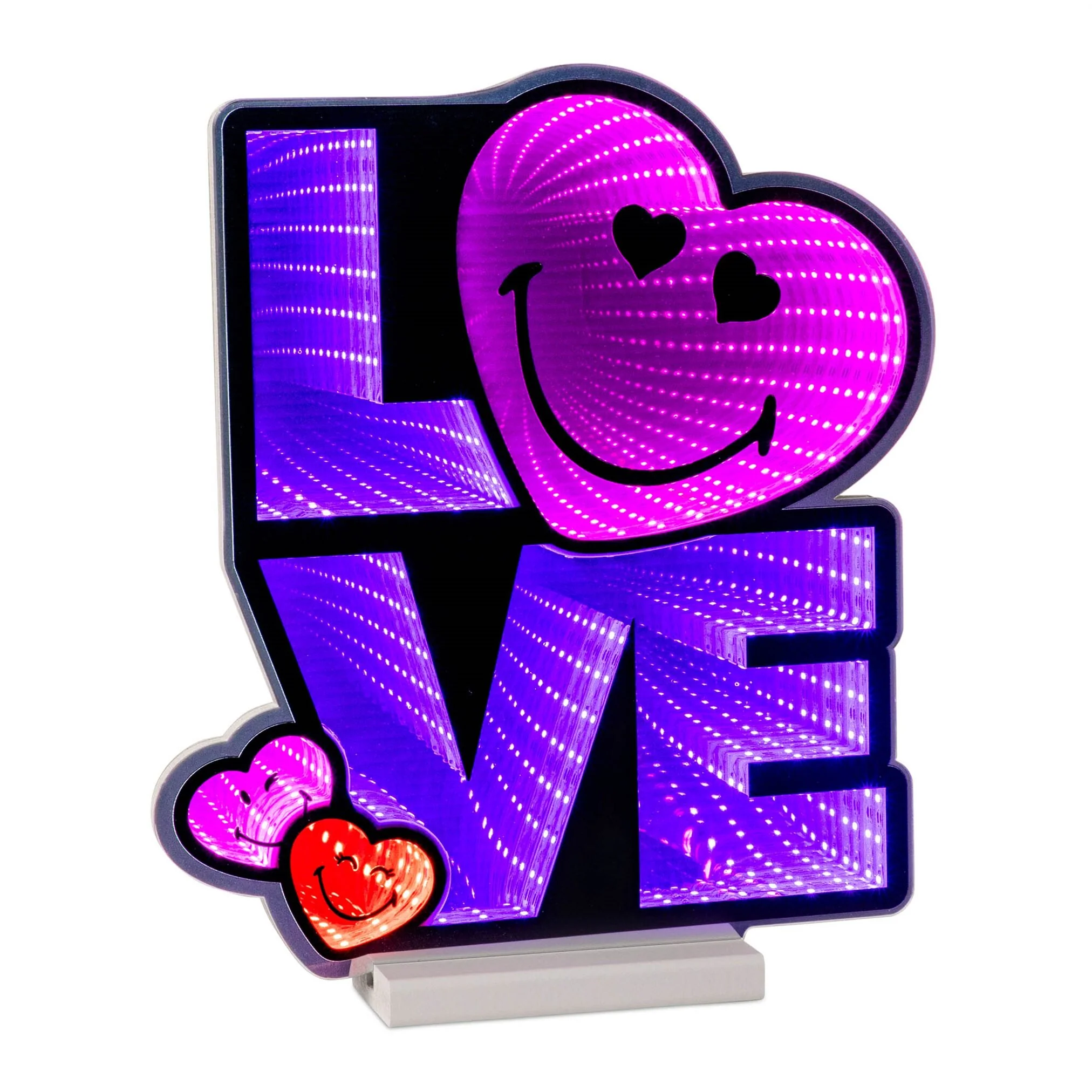 SmileyWorld Love Square Infinity Light, Acrylic, UL Plug, 15"