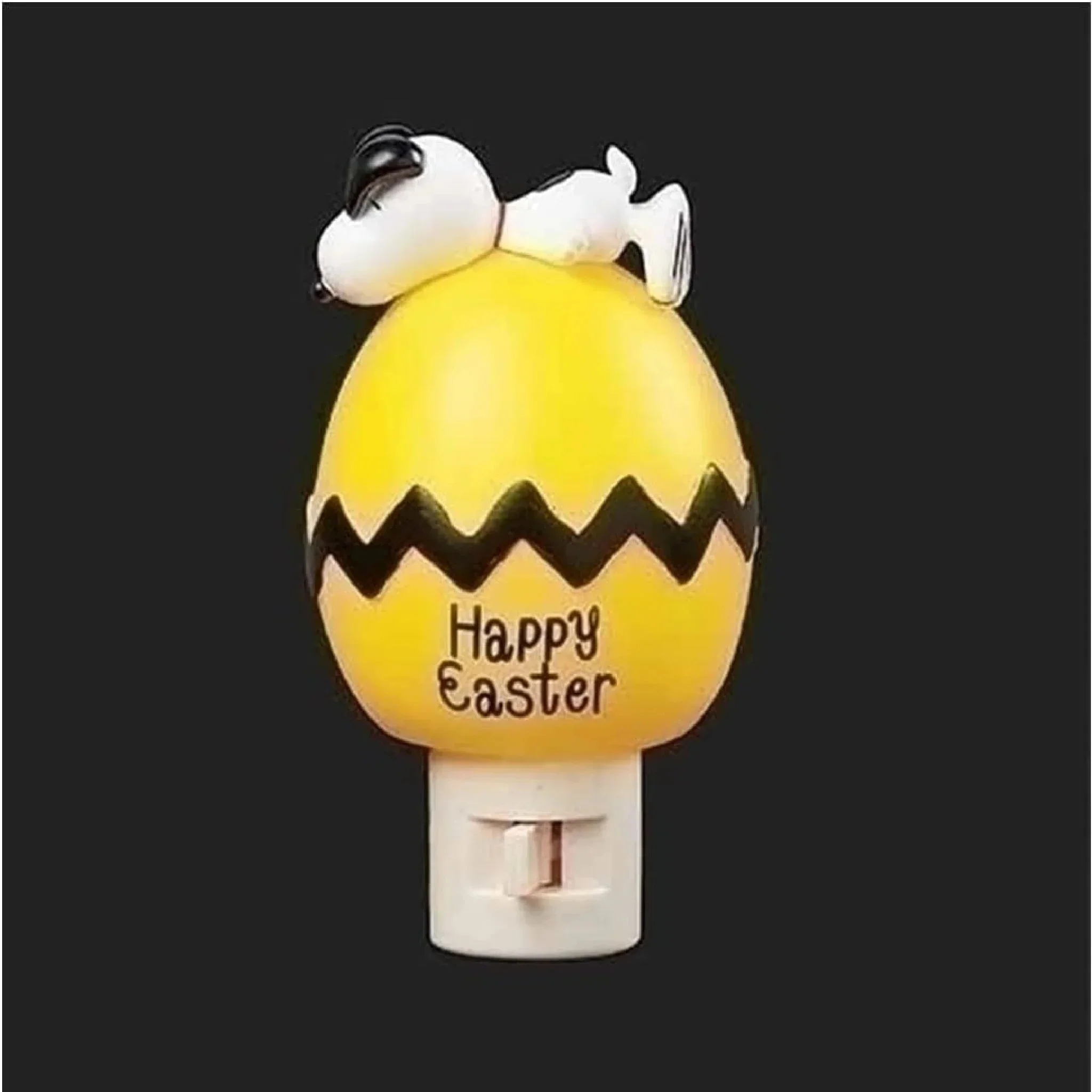 Snoopy Happy Easter Egg Night Light, 3.5" - Image 2