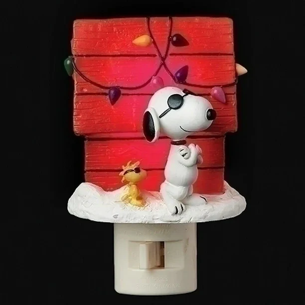 Snoopy & Woodstock Joe Cool Night Light, 4.25"
