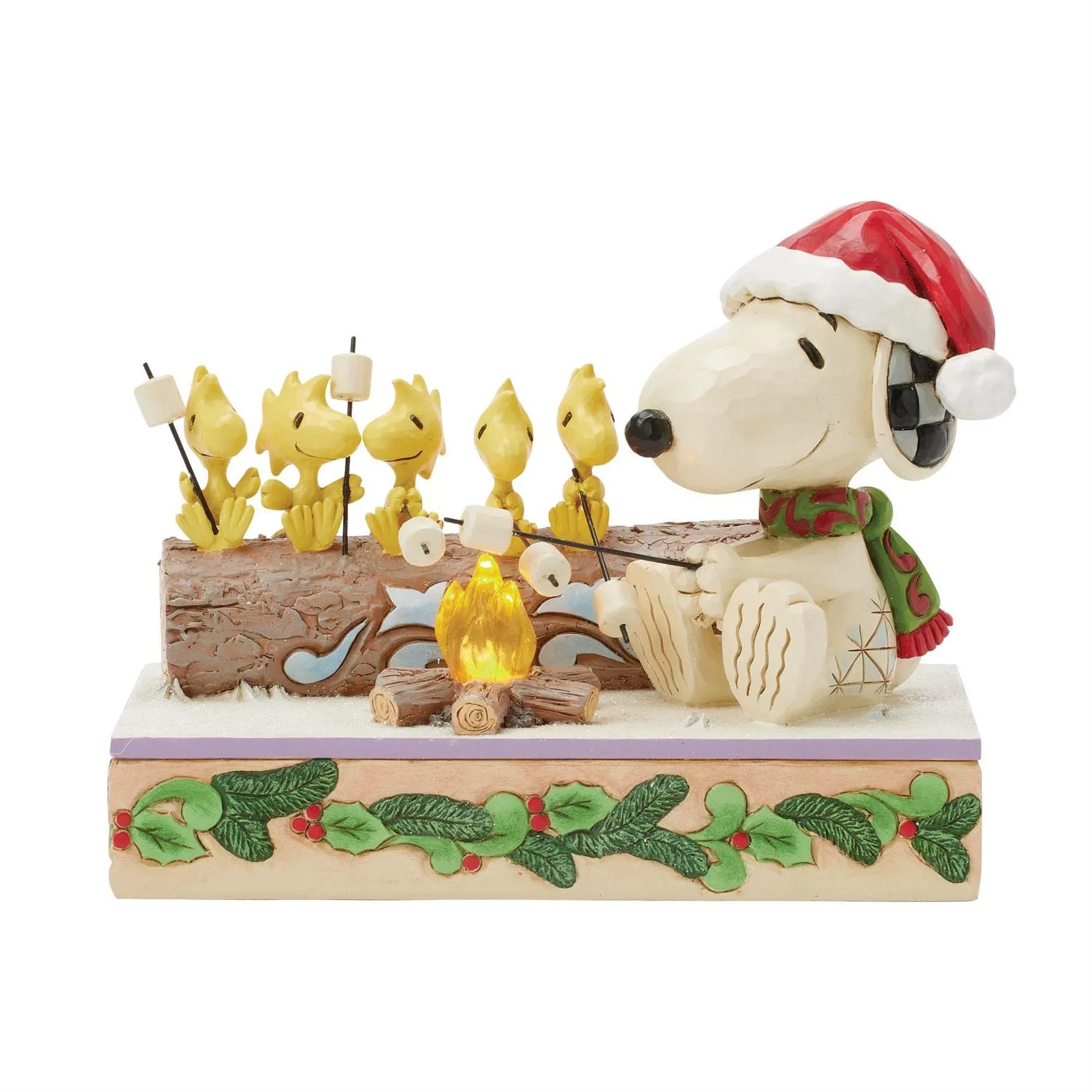 Snoopy & Woodstocks Roasting Marshmallows Figurine