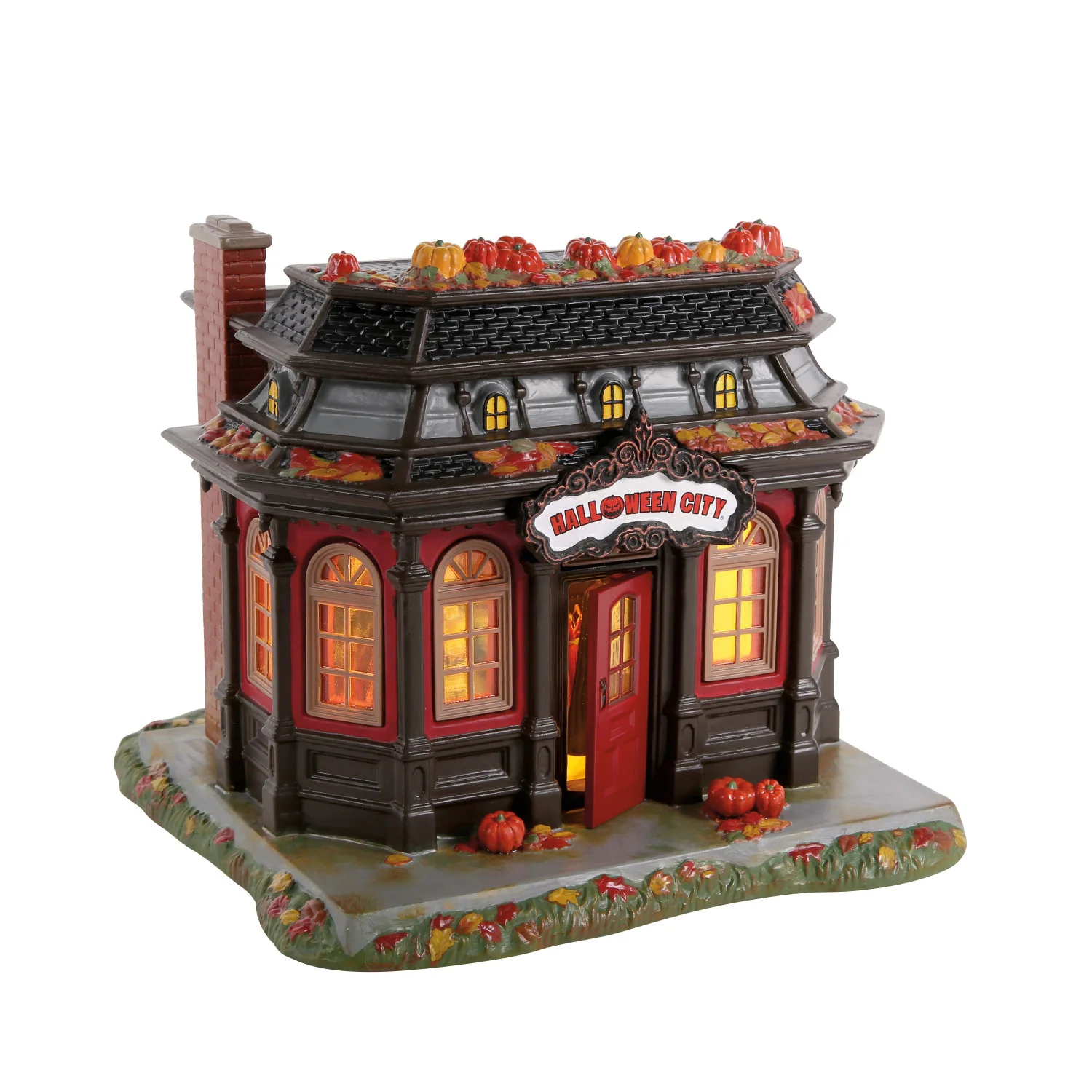 Snow Village Halloween - Halloween City Costume Shop Building Figurine, 6.26"
