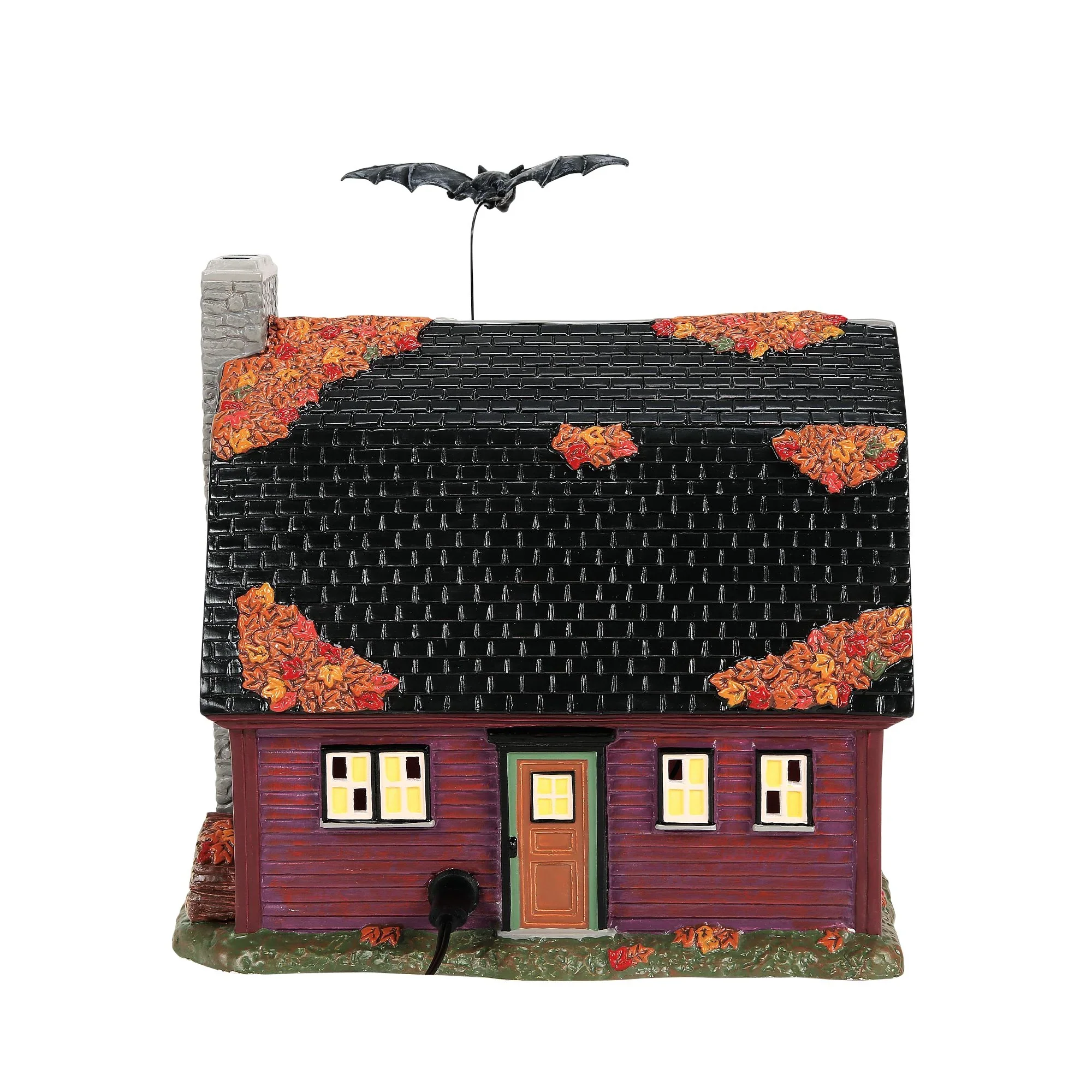 Snow Village Halloween - The Vampire House Figurine, 7.87" - Image 3