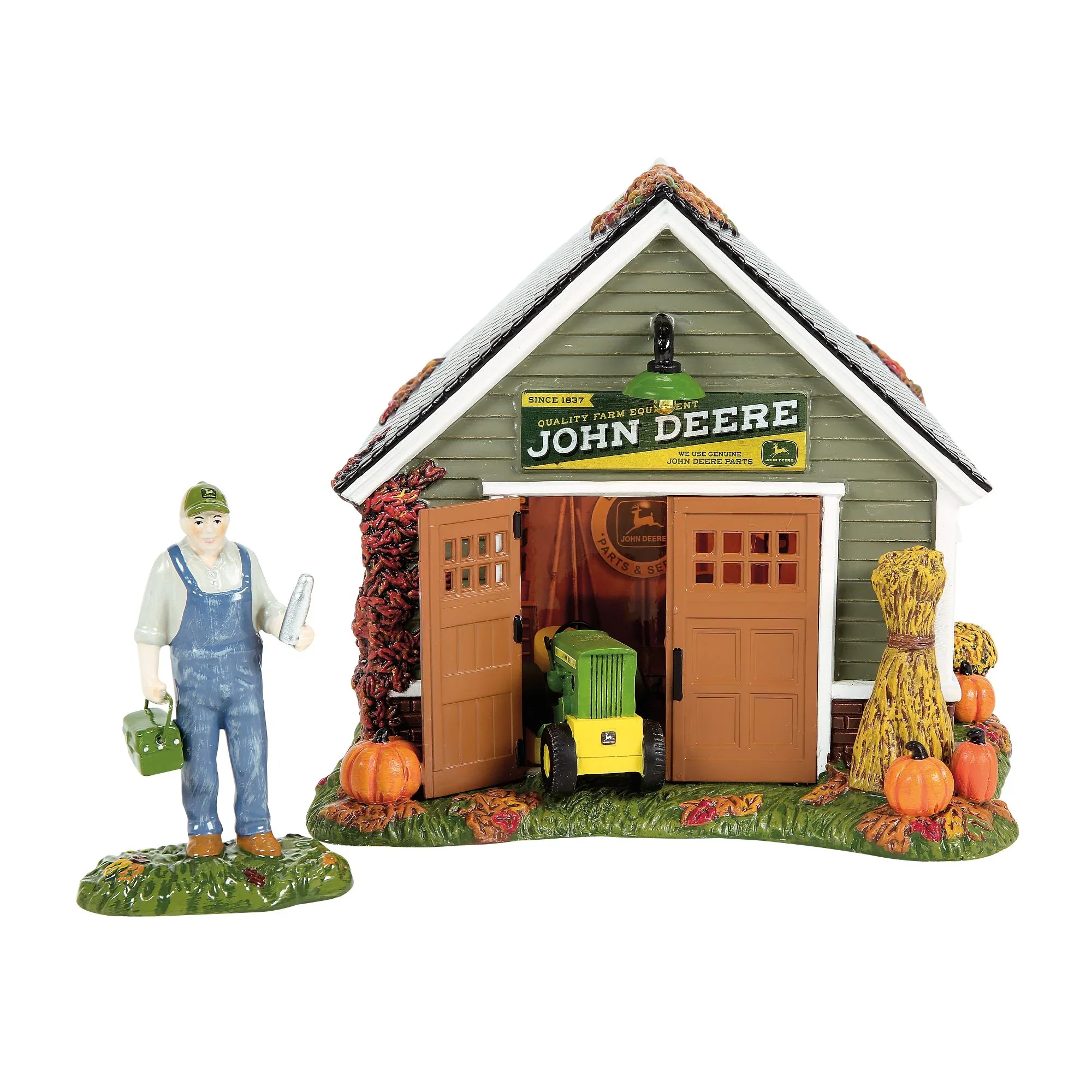 Snow Village Harvest - Still Running Figurine, 5.71" (Set of 2)
