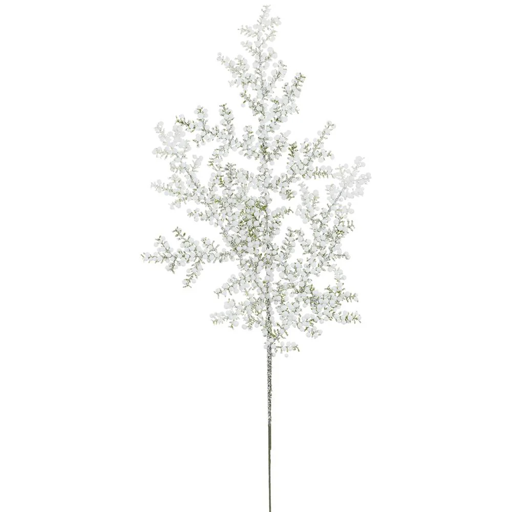 Snowed Mini Berry Spray, 24" (White)