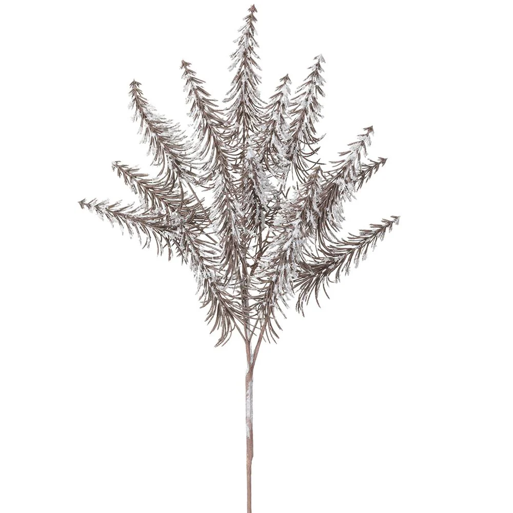 Snowed Pine Spray, 34" (Gray)