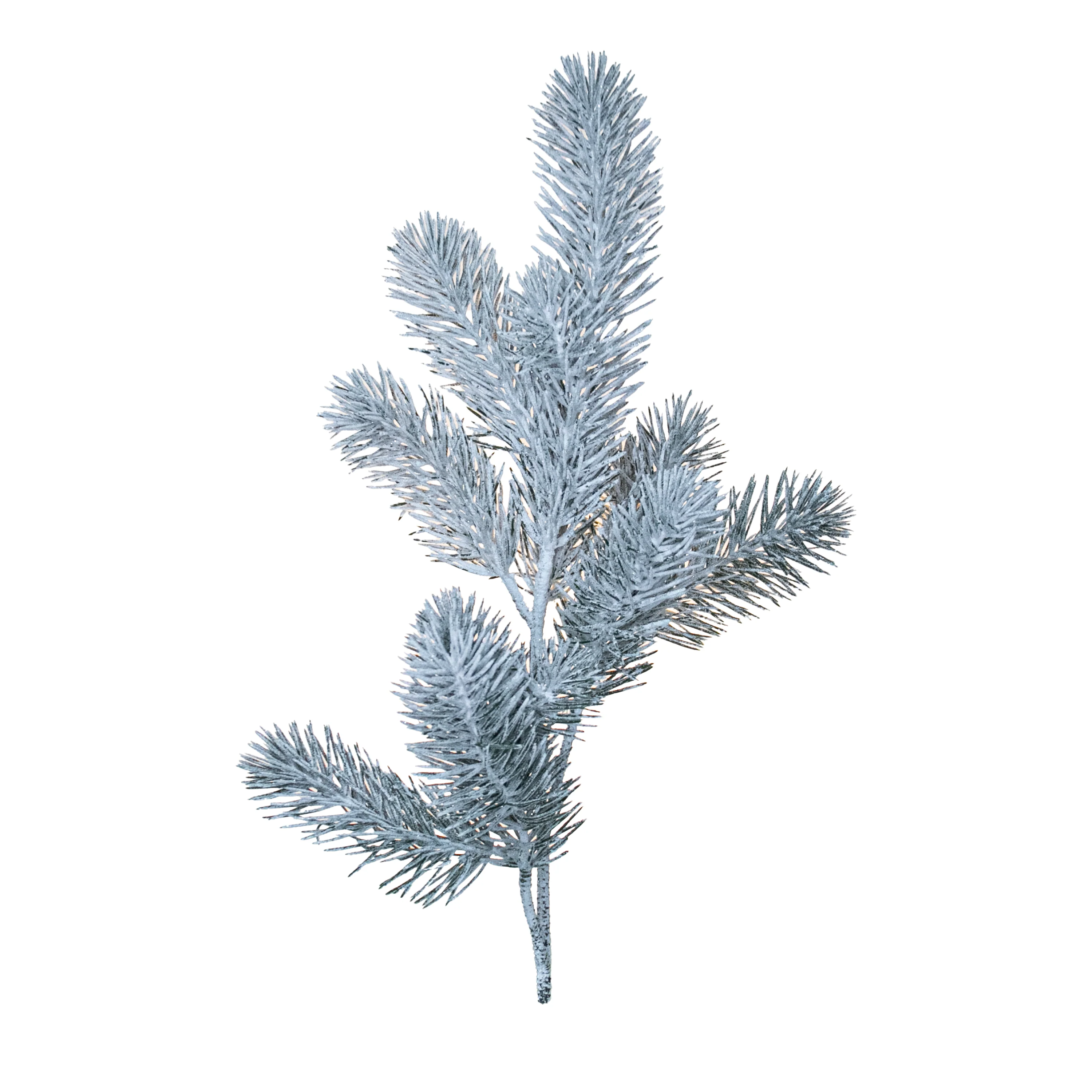 Snowed Pine Spray, White/Green, 24.5"