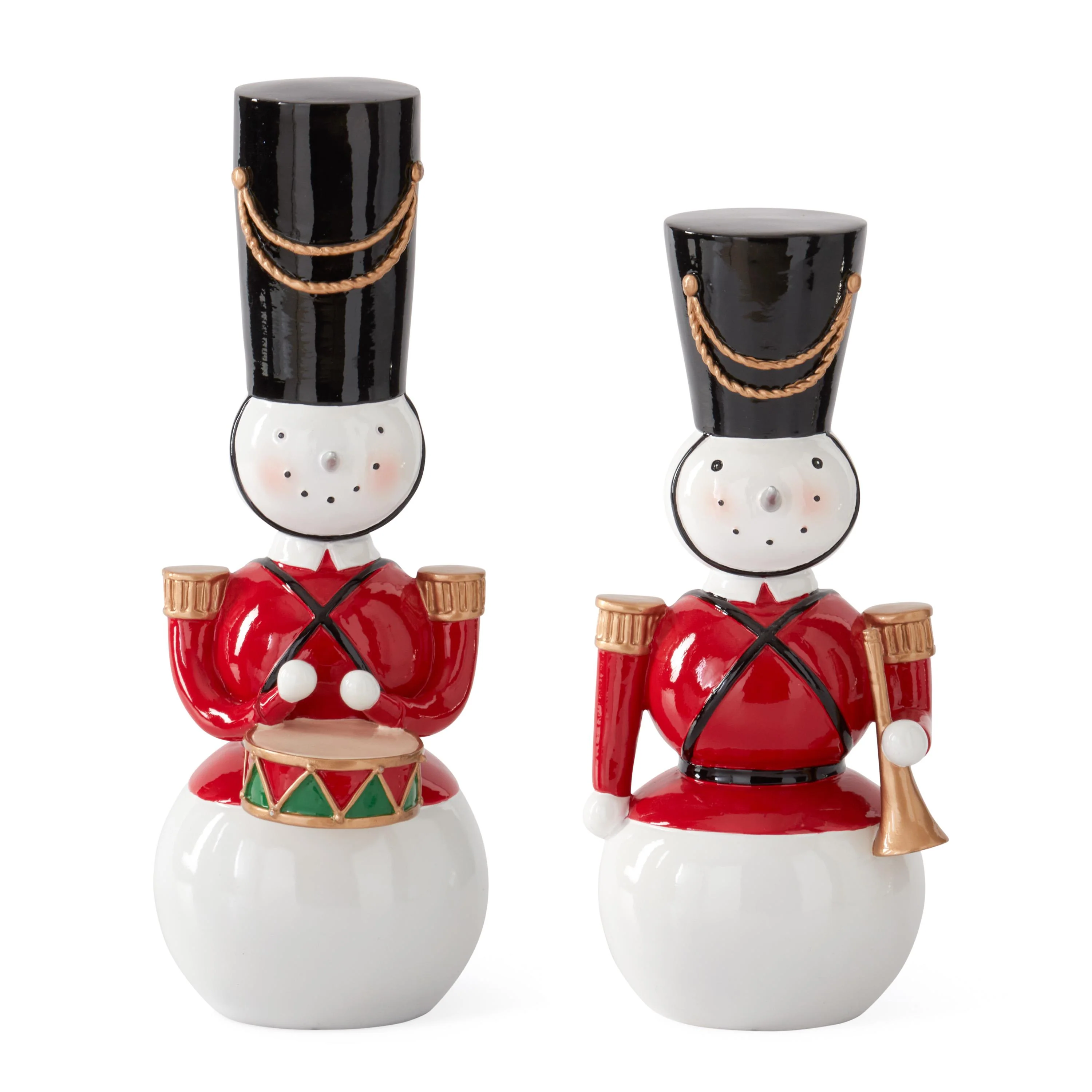 Snowman Nutcracker Soldiers, 12.5" (Set of 2)o