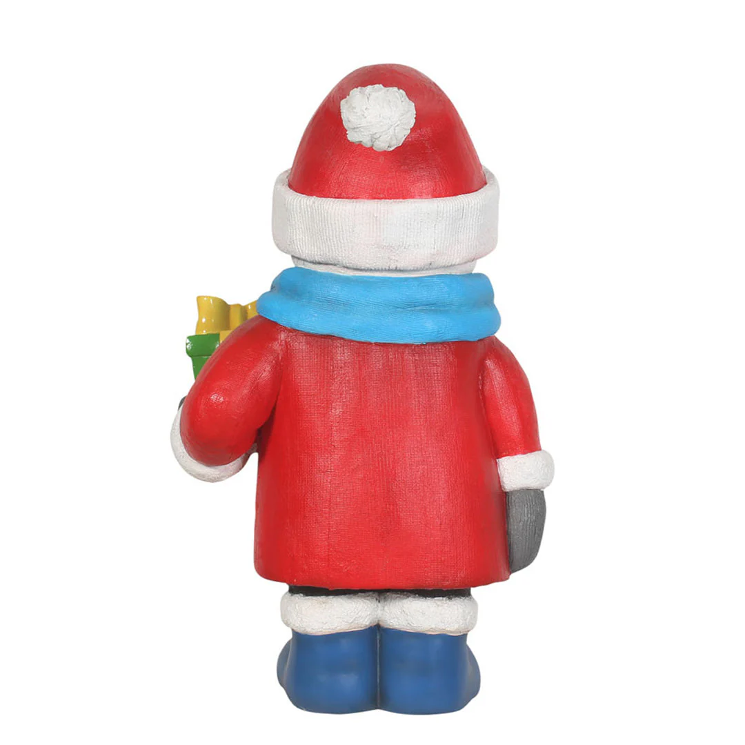 Large Snowman w/Gift Figure, 36" - Image 4