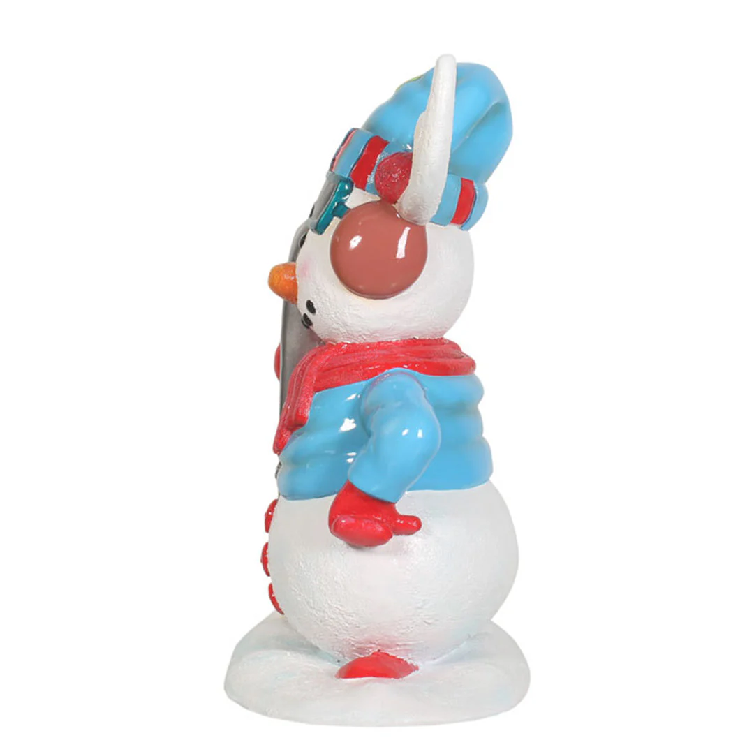 Large Snowman w/Snowboard Figure, 36" - Image 3