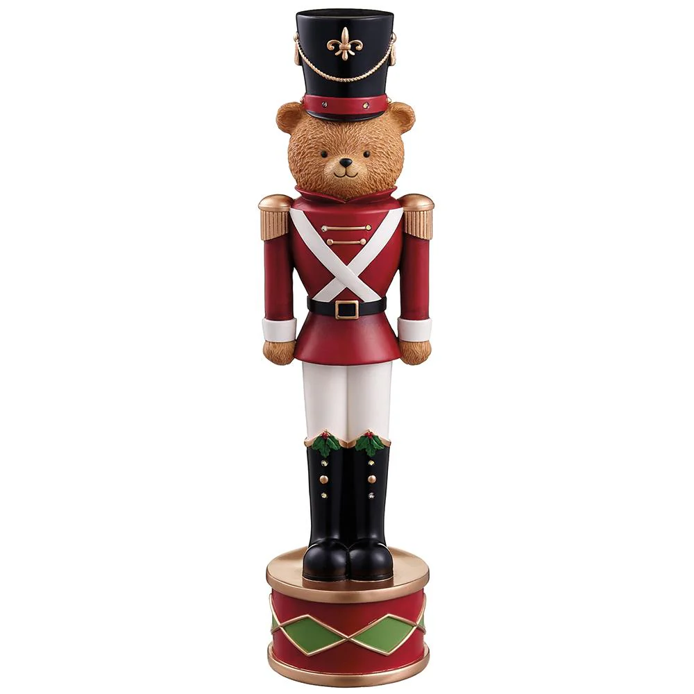 Soldier Bear w/Light Figurine, 17.5" - Image 3