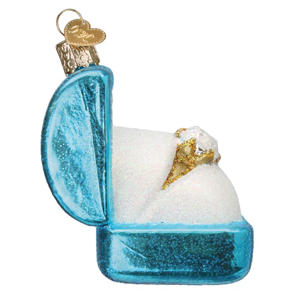Something Blue Ring Box Ornament - Image 3