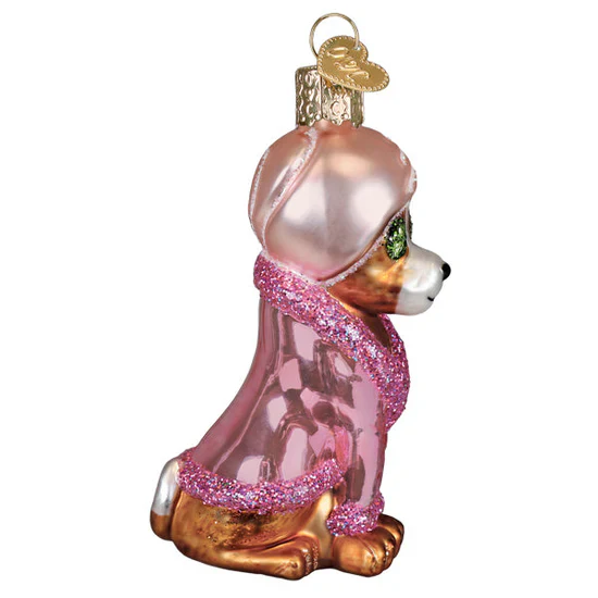 Spa Dog Ornament, 3.5" - Image 3