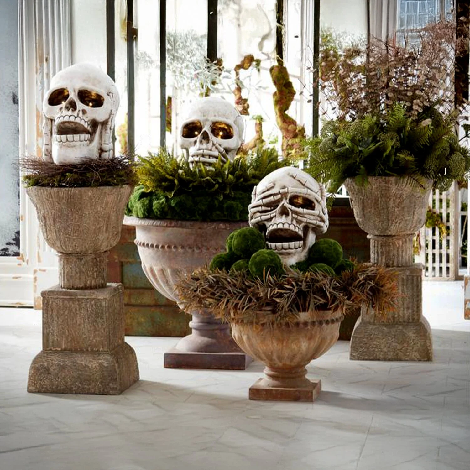 Speak No Evil Resin LED Skulls (Set of 3) - Image 2
