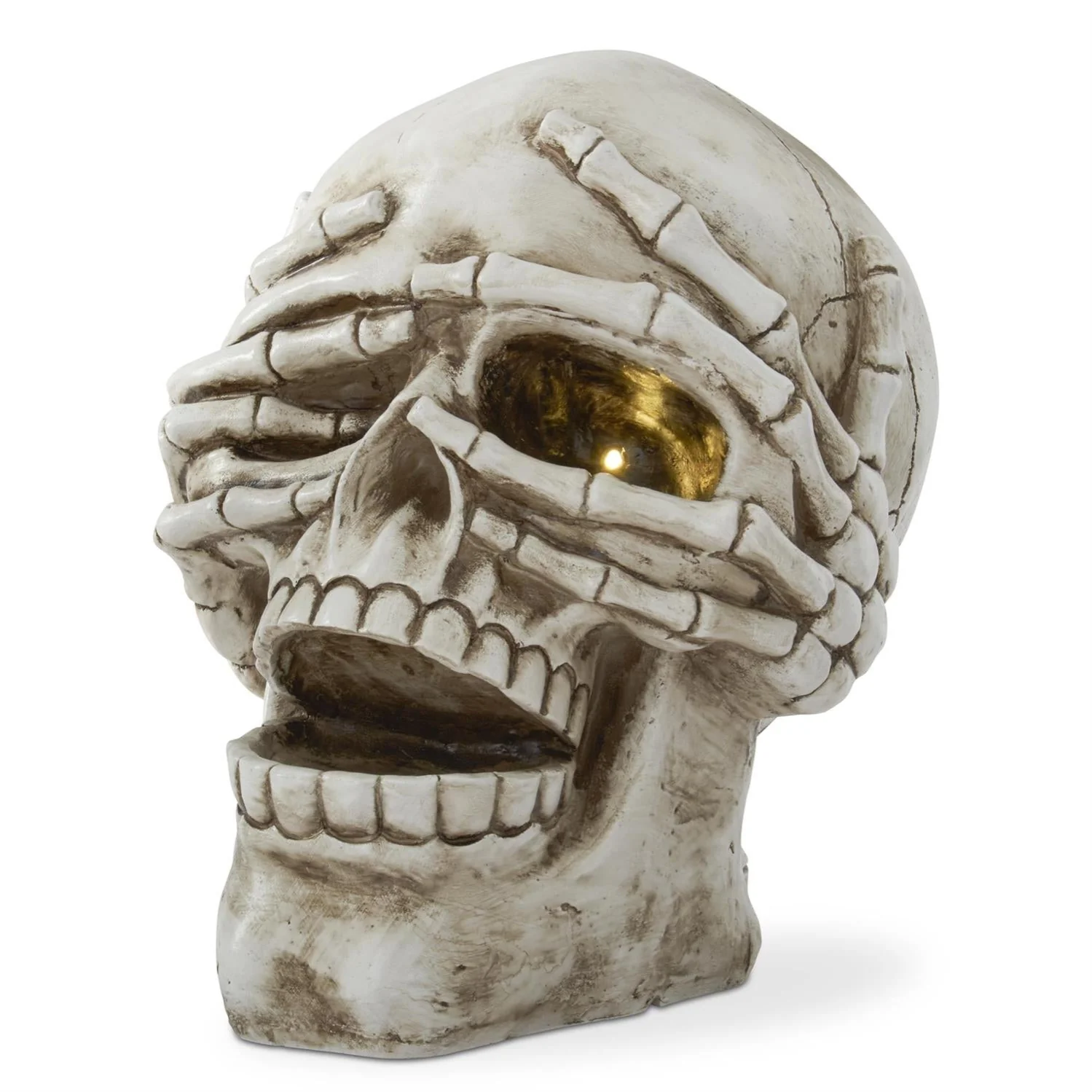Speak No Evil Resin LED Skulls (Set of 3) - Image 7