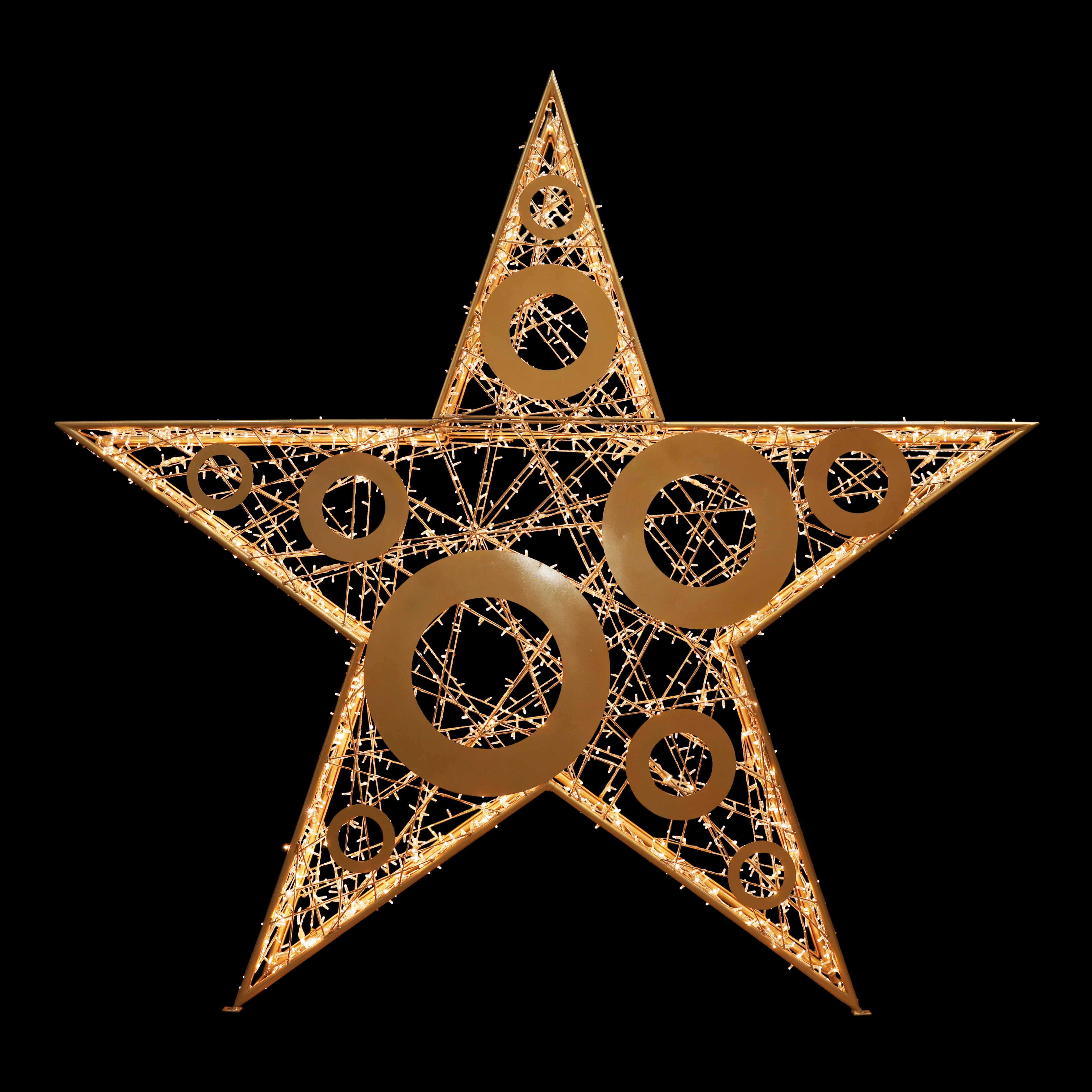 Giant Spotlight Star, LED Lit, 12ft