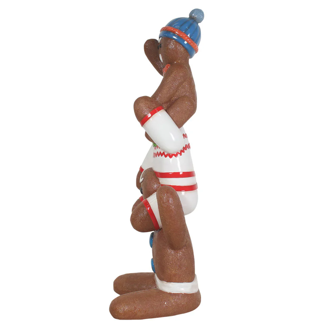 Large Fiberglass Stacking Gingerbread Figure, 60" - Image 4