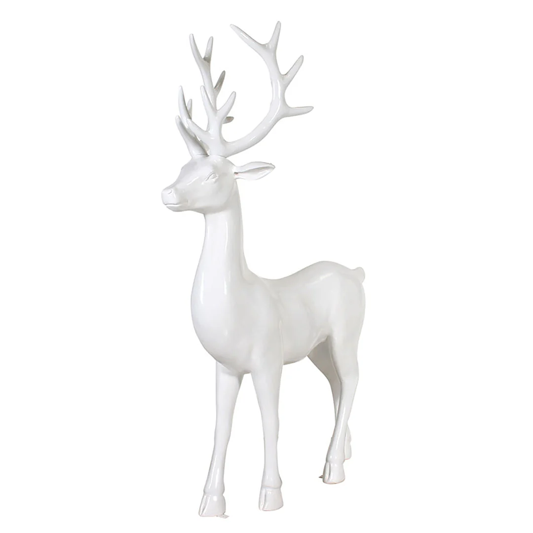 Large Fiberglass Stag Standing Figure, 71" - Image 5