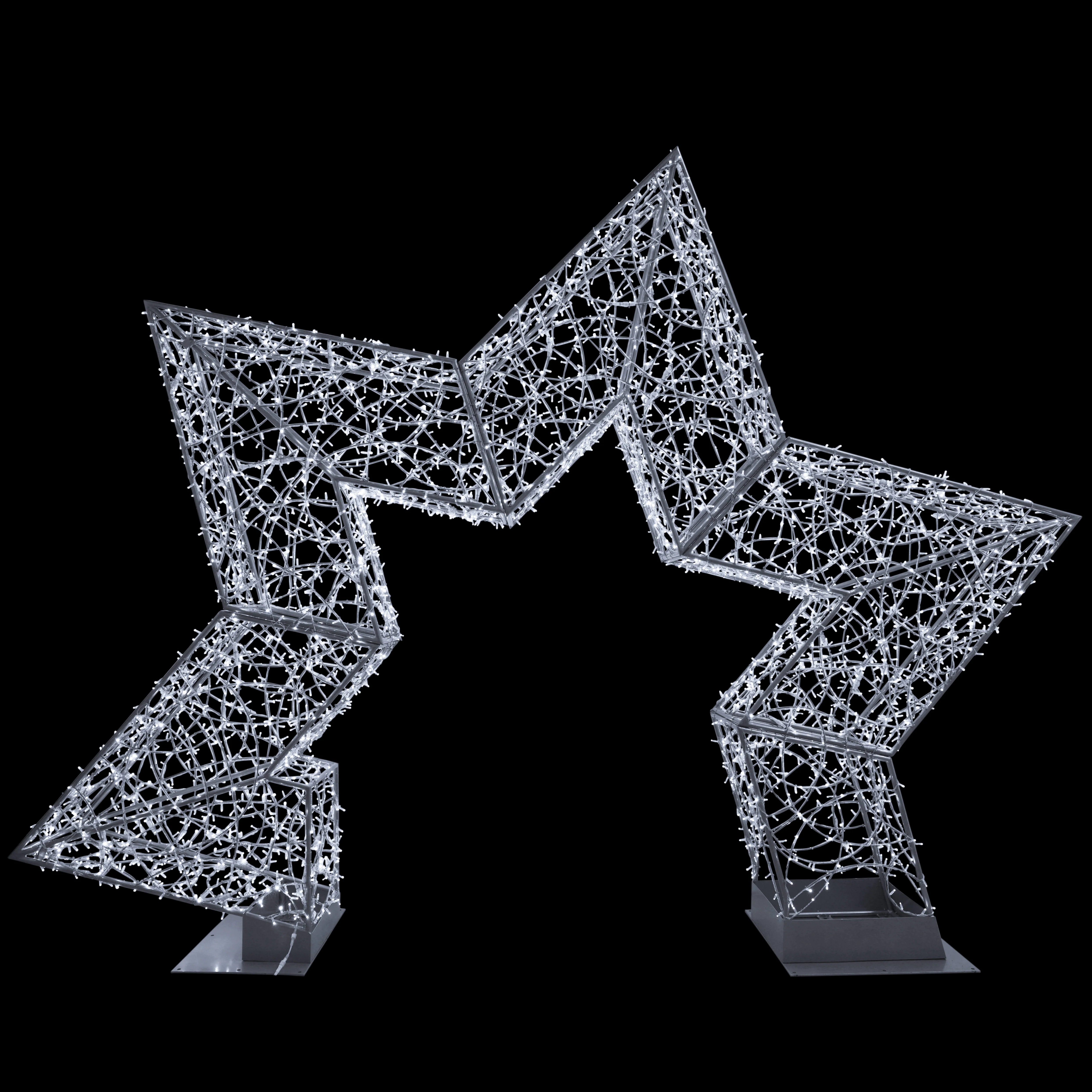 Large Stargate Gunmetal, LED Lit (Cold White), 17'