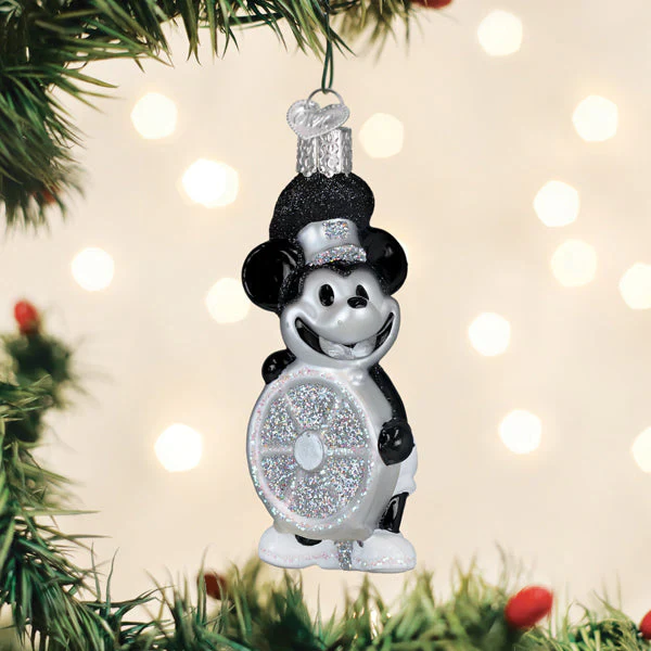 Steamboat Willie Skipper Ornament, 4"