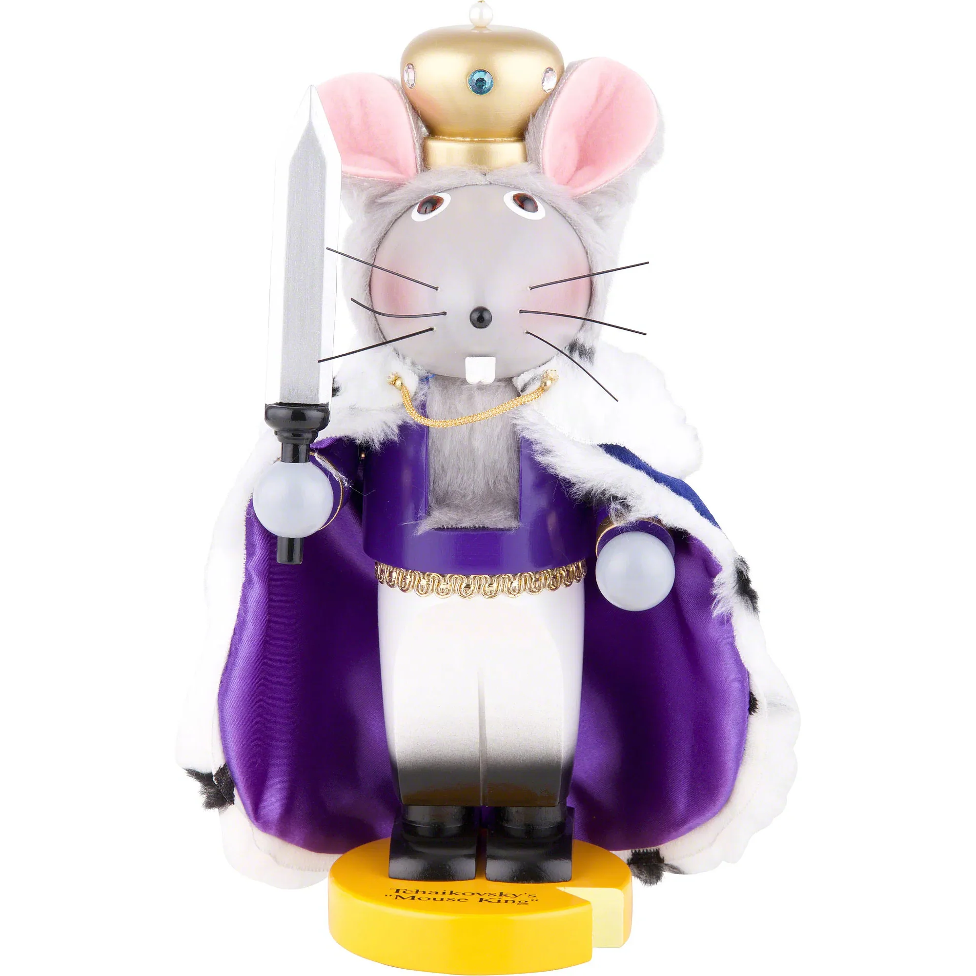 Steinbach Chubby Mouse King Nutcracker Figurine, 11.5"