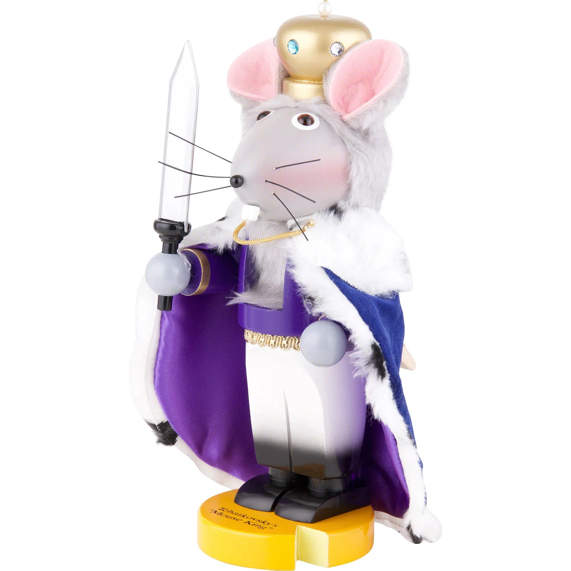 Steinbach Chubby Mouse King Nutcracker Figurine, 11.5" - Image 3